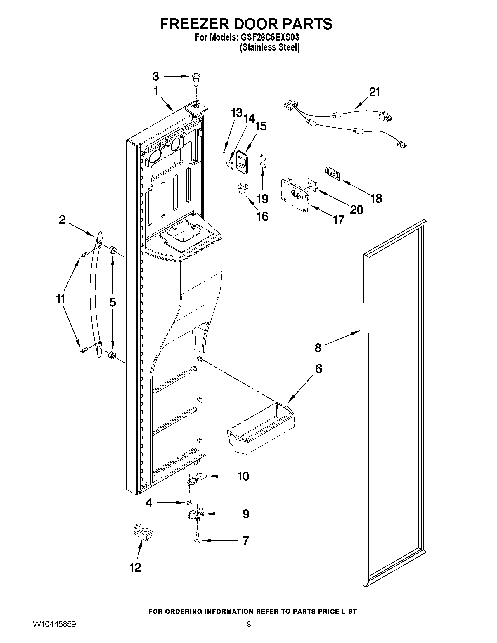 07 - FREEZER DOOR PARTS