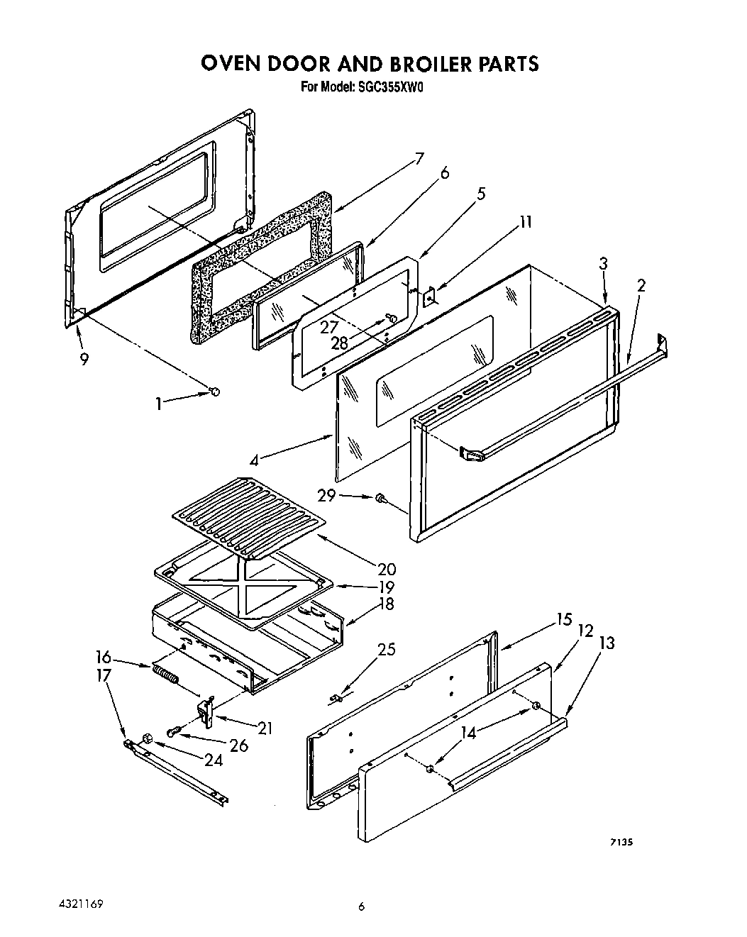 05 - OVEN DOOR AND BROILER