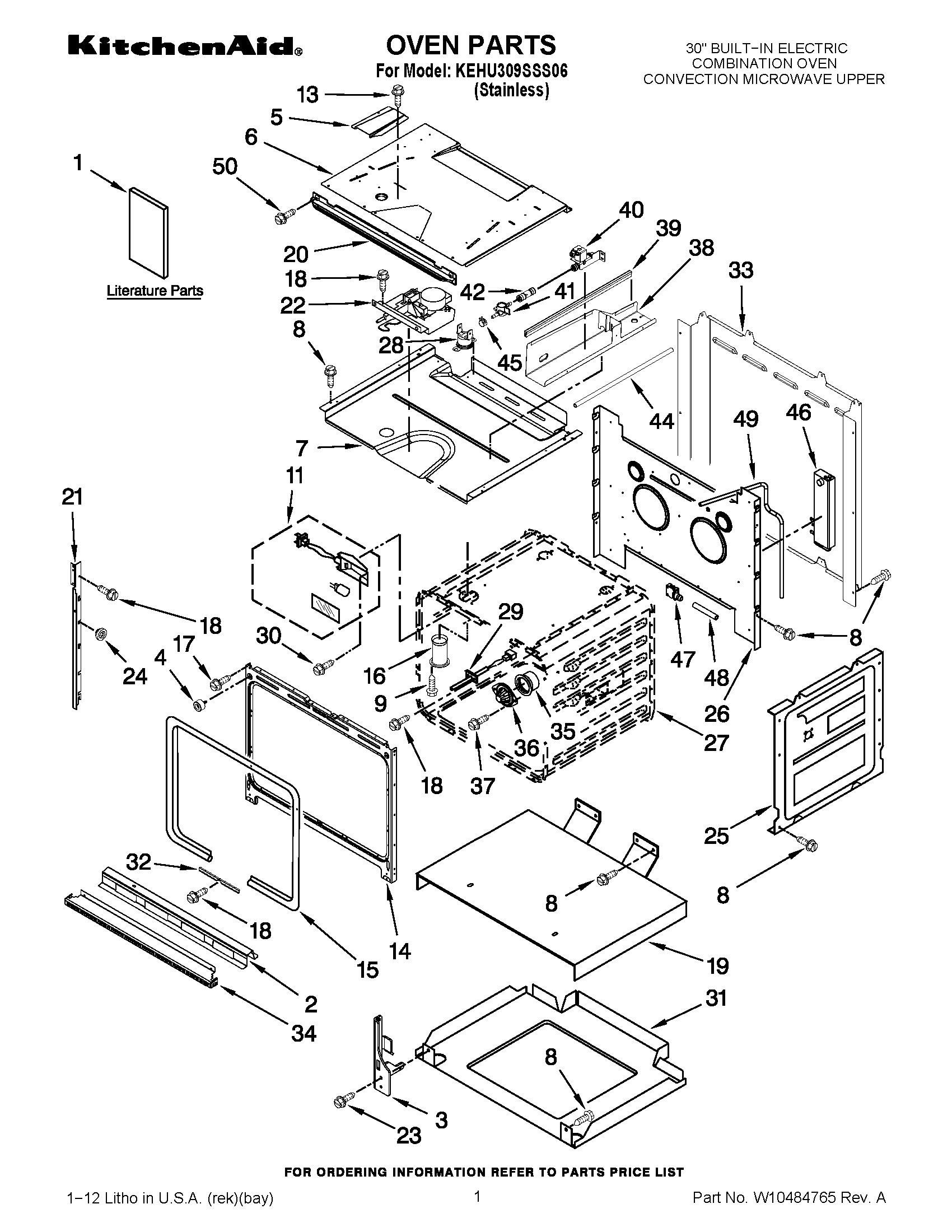 01 - OVEN PARTS