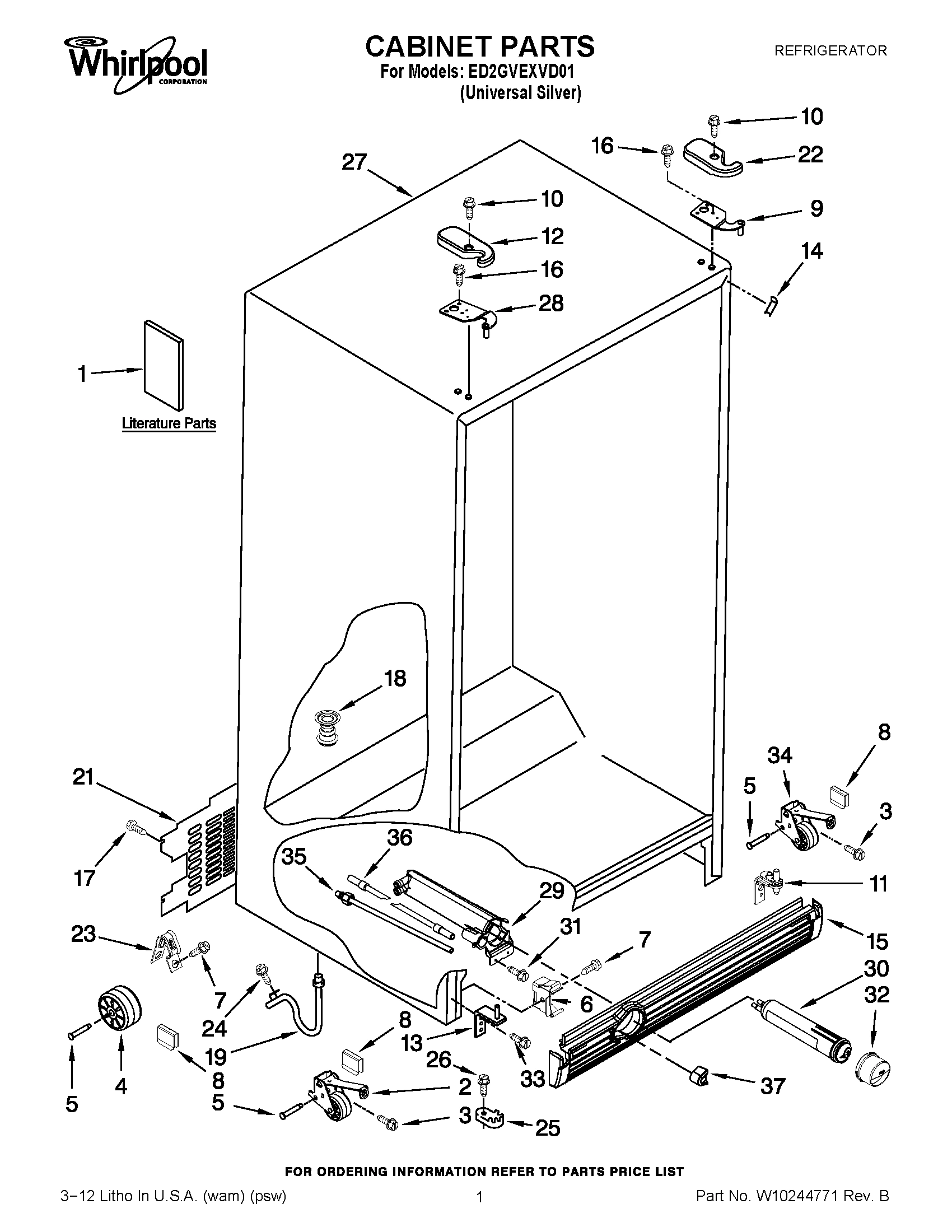 01 - CABINET PARTS