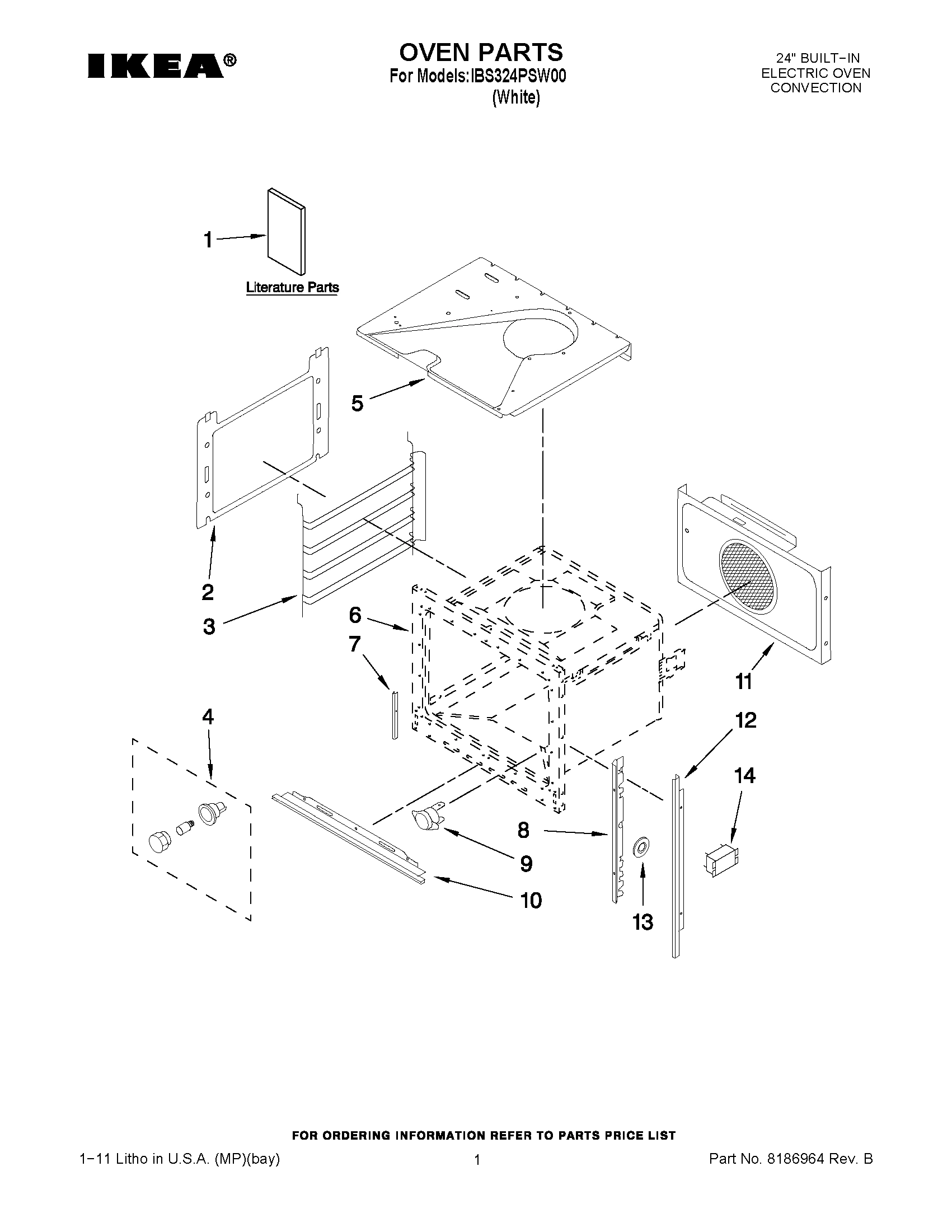 01 - OVEN PARTS