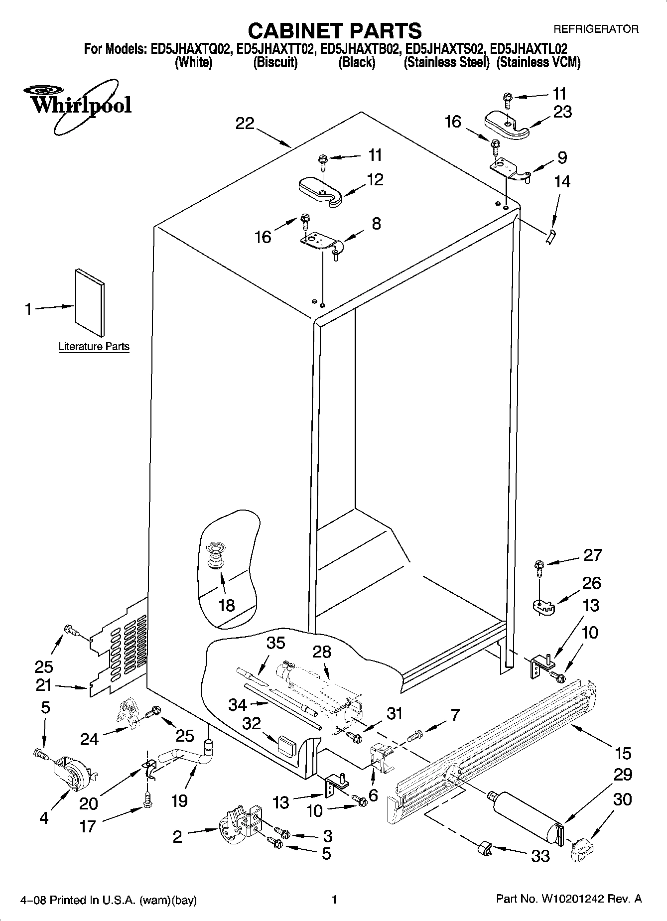 01 - CABINET PARTS