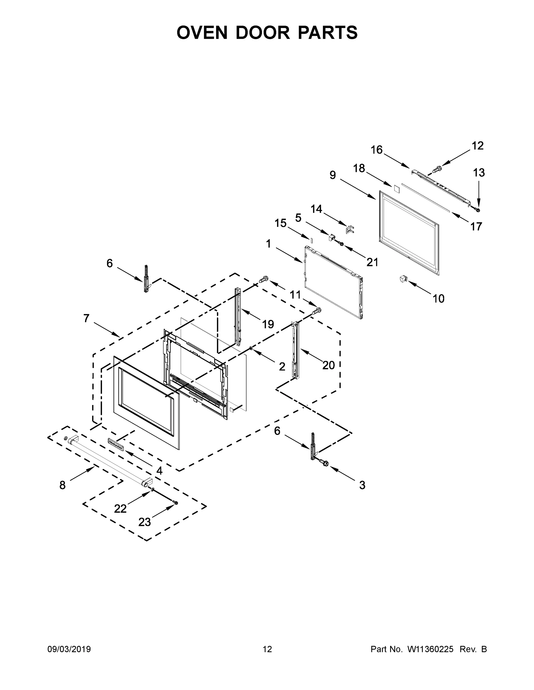 07 - OVEN DOOR PARTS