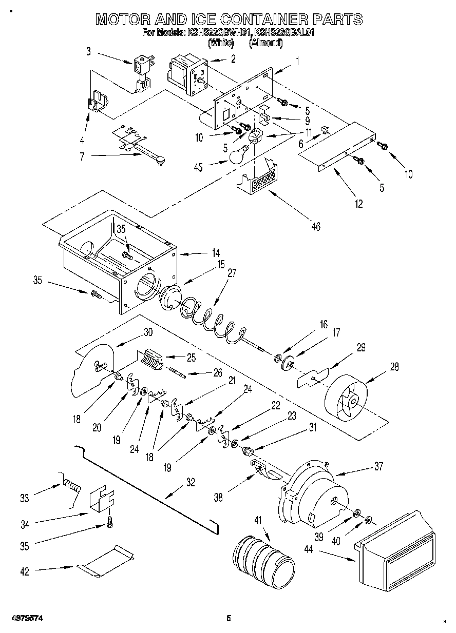 04 - MOTOR AND ICE CONTAINER