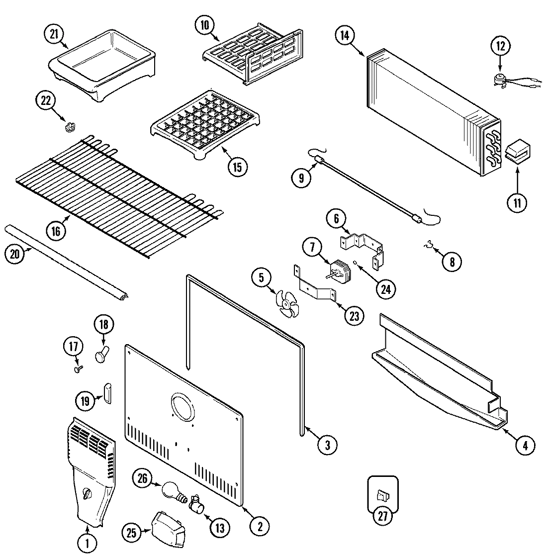 03 - FREEZER COMPARTMENT (BISQUE)