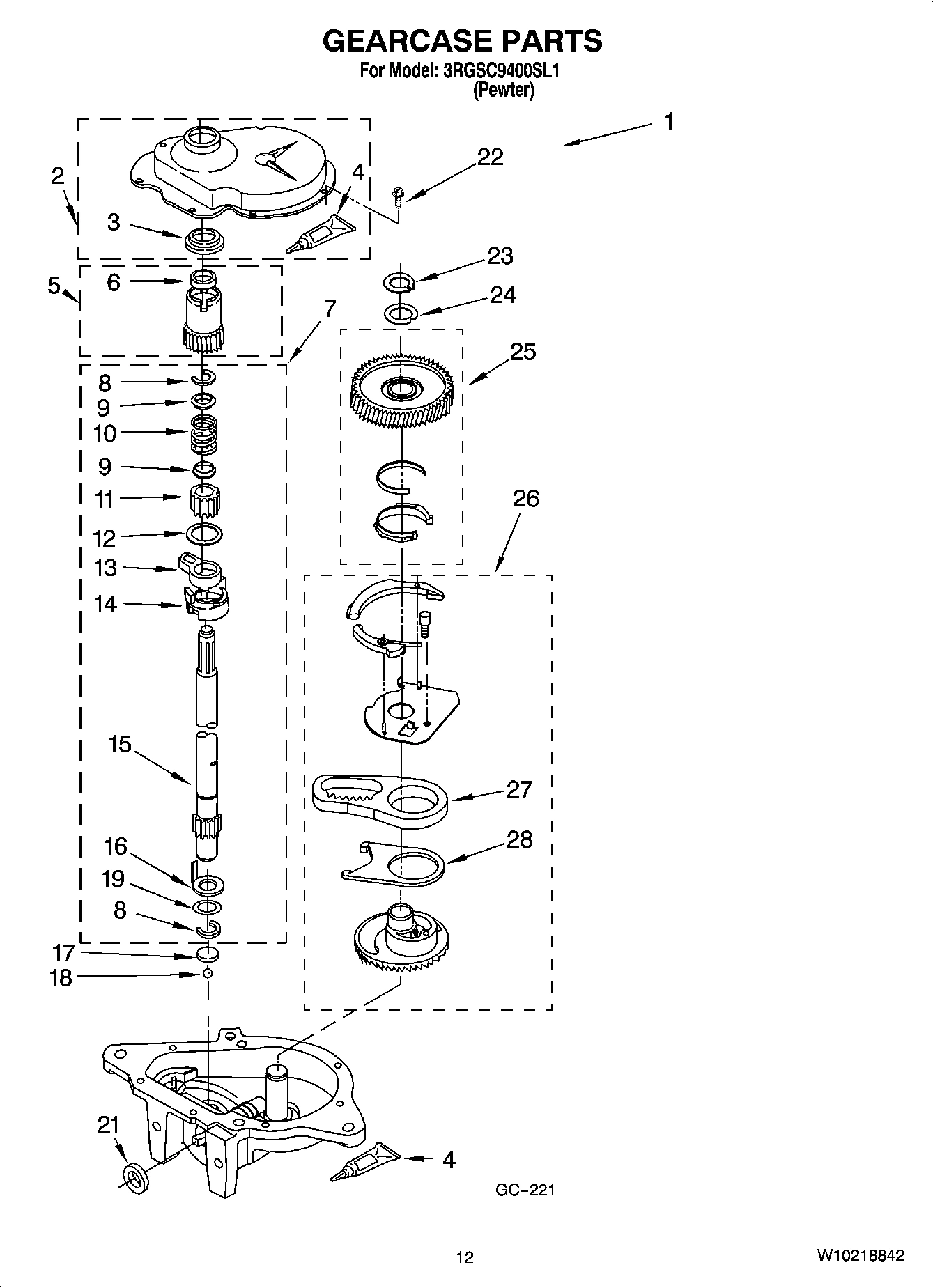 08 - GEARCASE PARTS