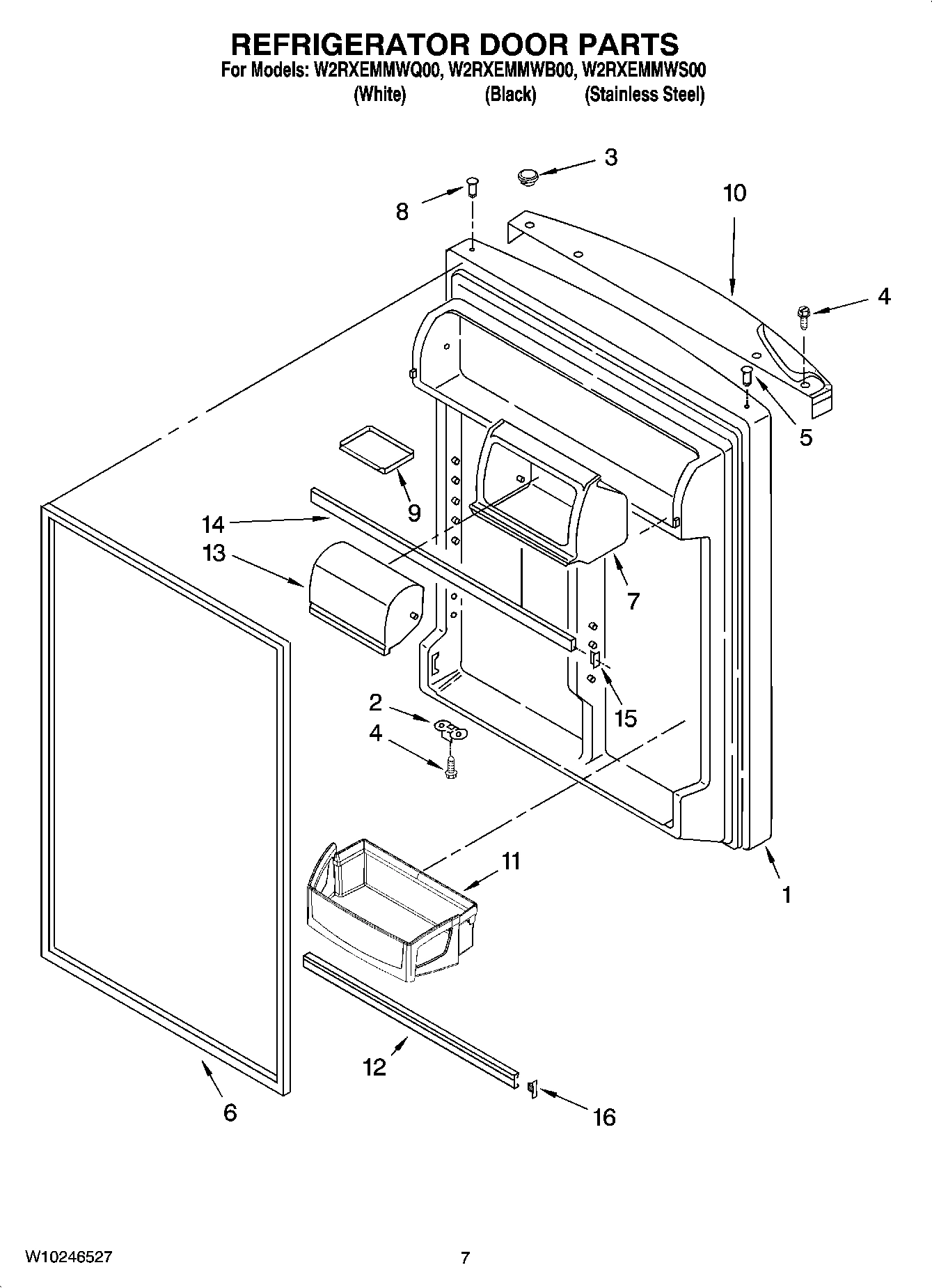 04 - REFRIGERATOR DOOR PARTS