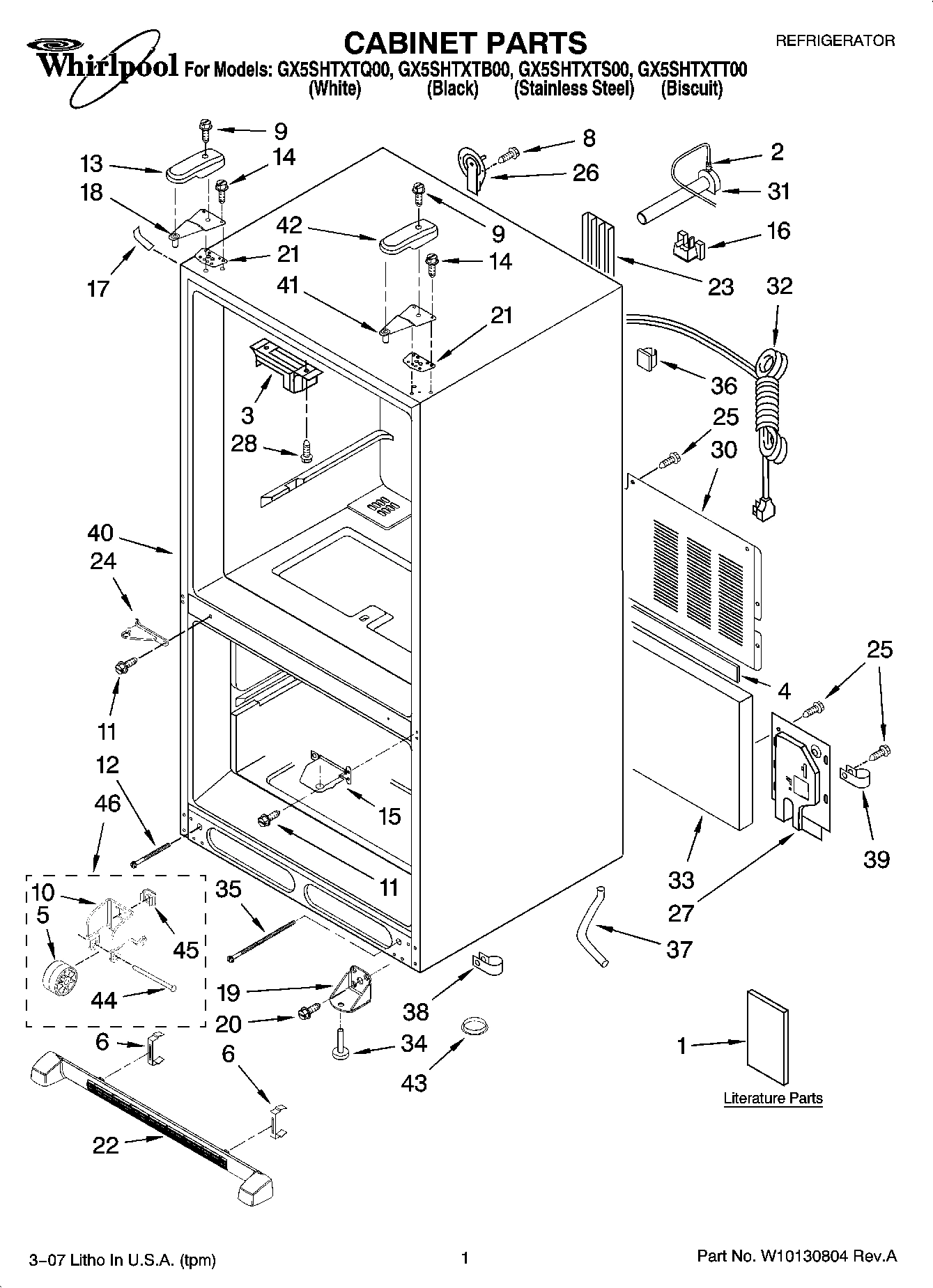 01 - CABINET PARTS
