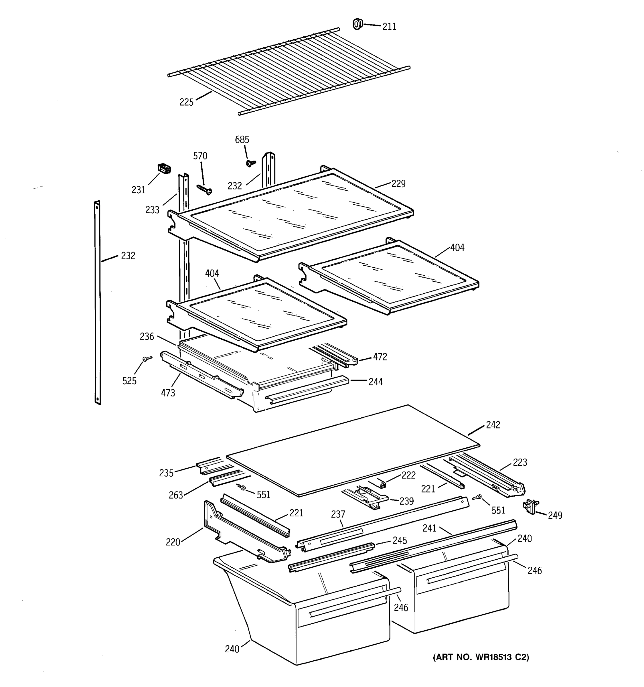 SHELF PARTS