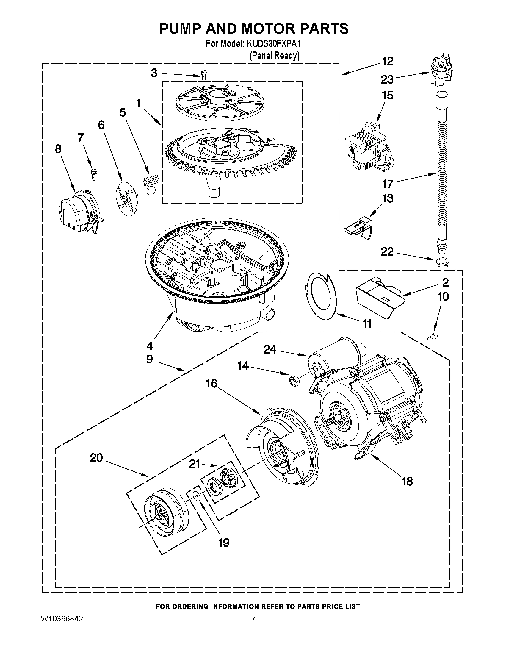 06 - PUMP, WASHARM AND MOTOR PARTS