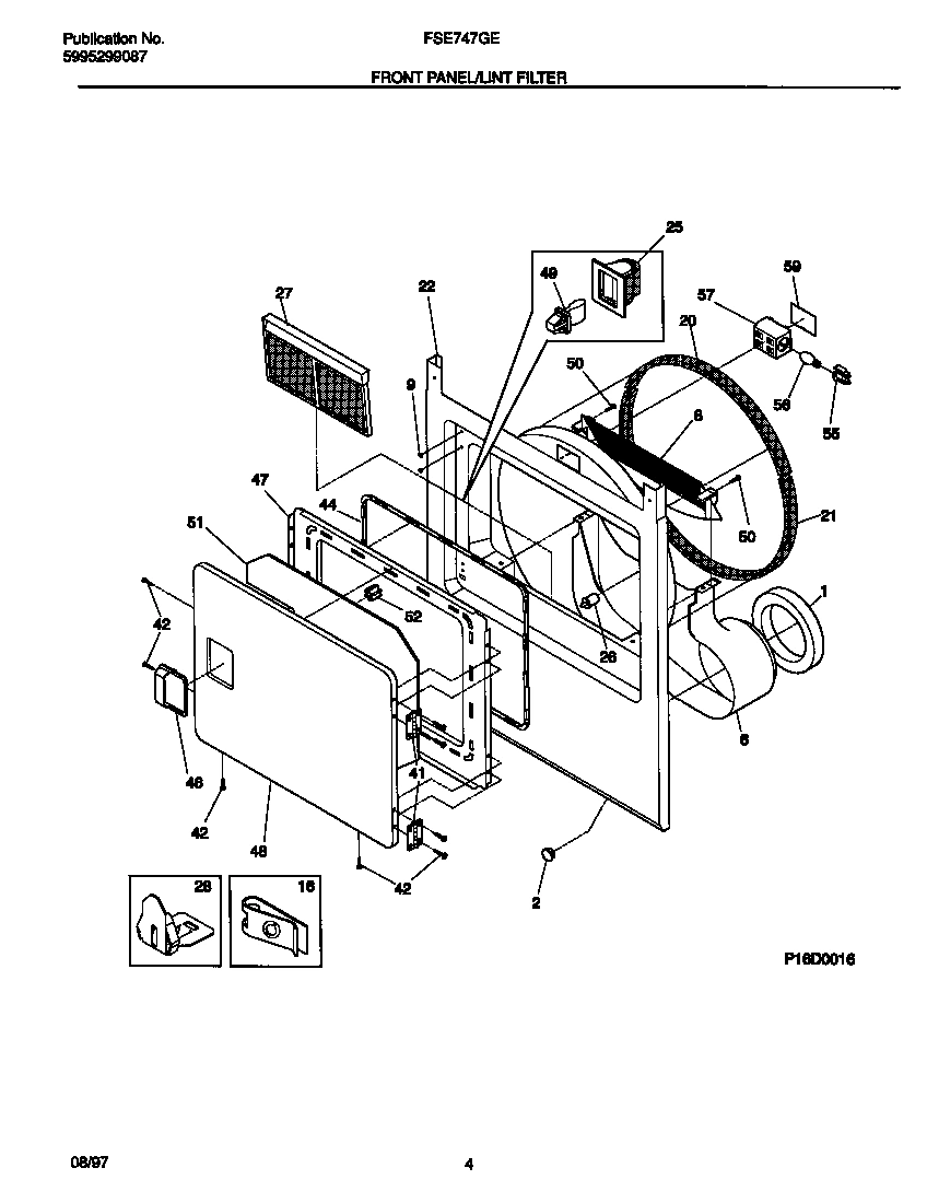 03 - FRONT PANEL/LINT FILTER