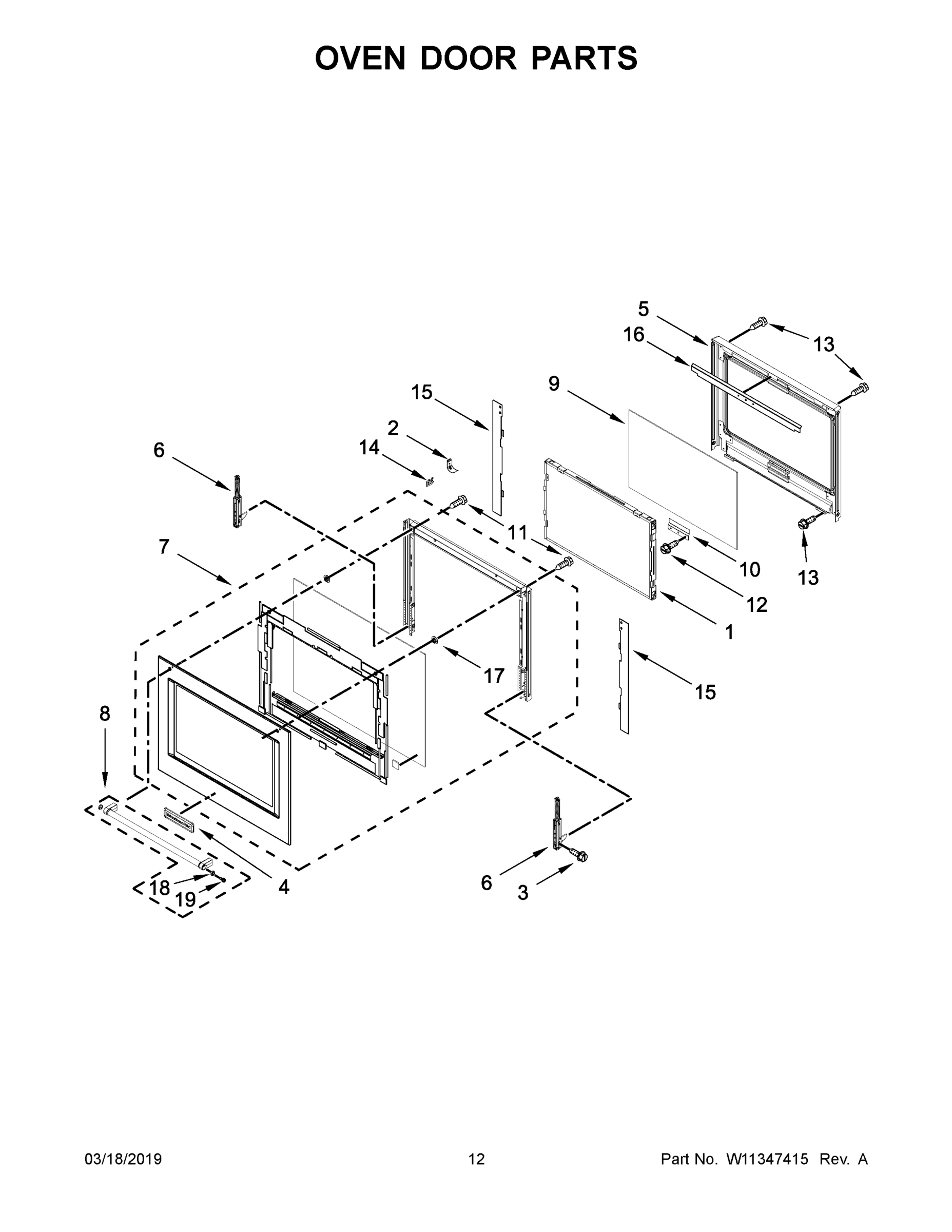 07 - OVEN DOOR PARTS