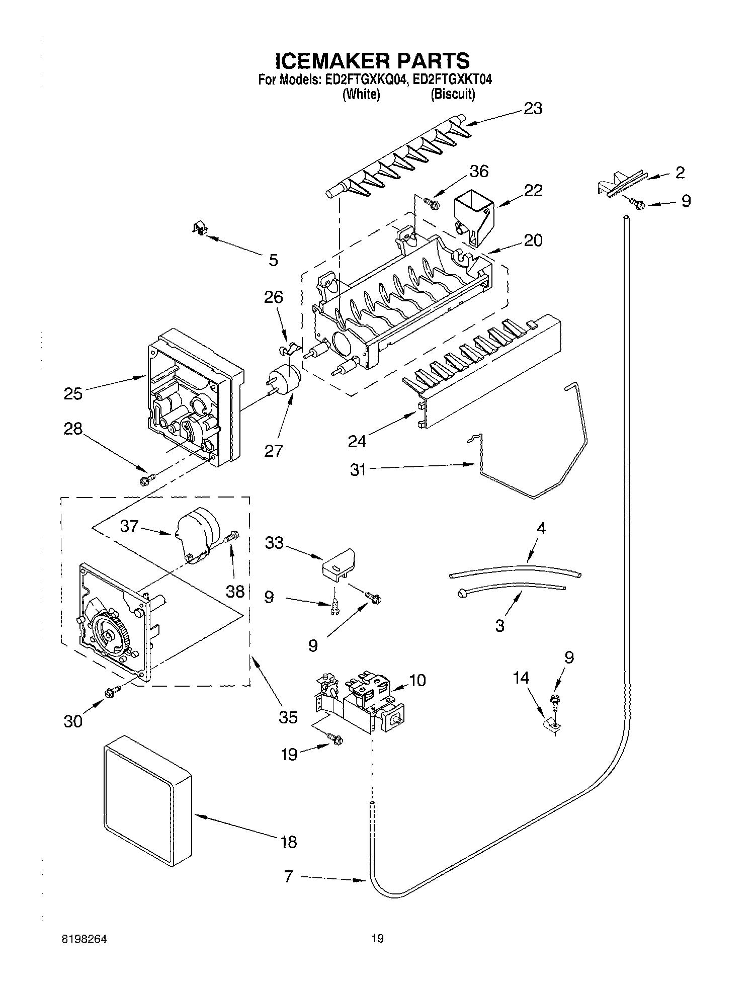 12 - ICE MAKER, OPTIONAL