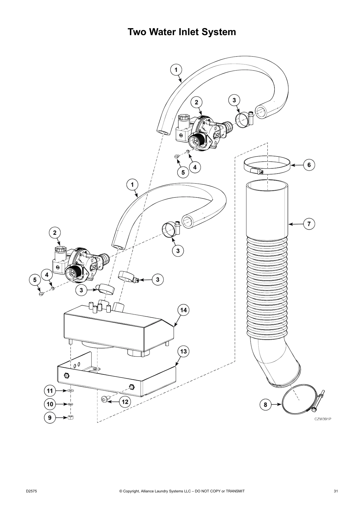 Two Water Inlet System