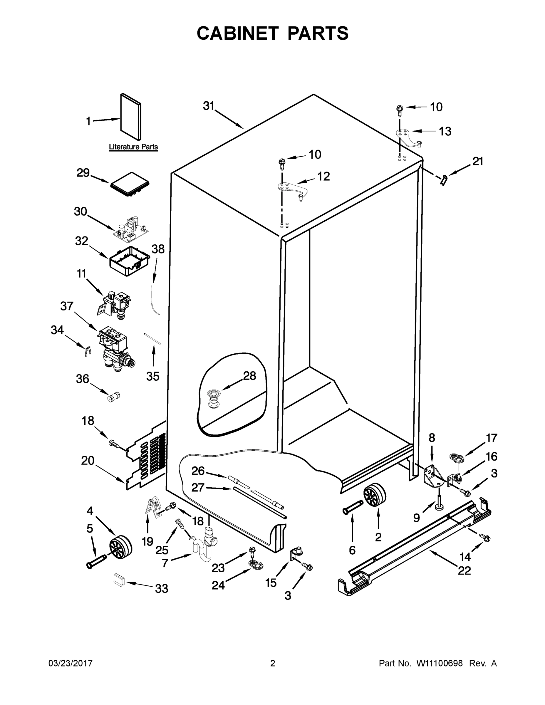 02 - CABINET PARTS