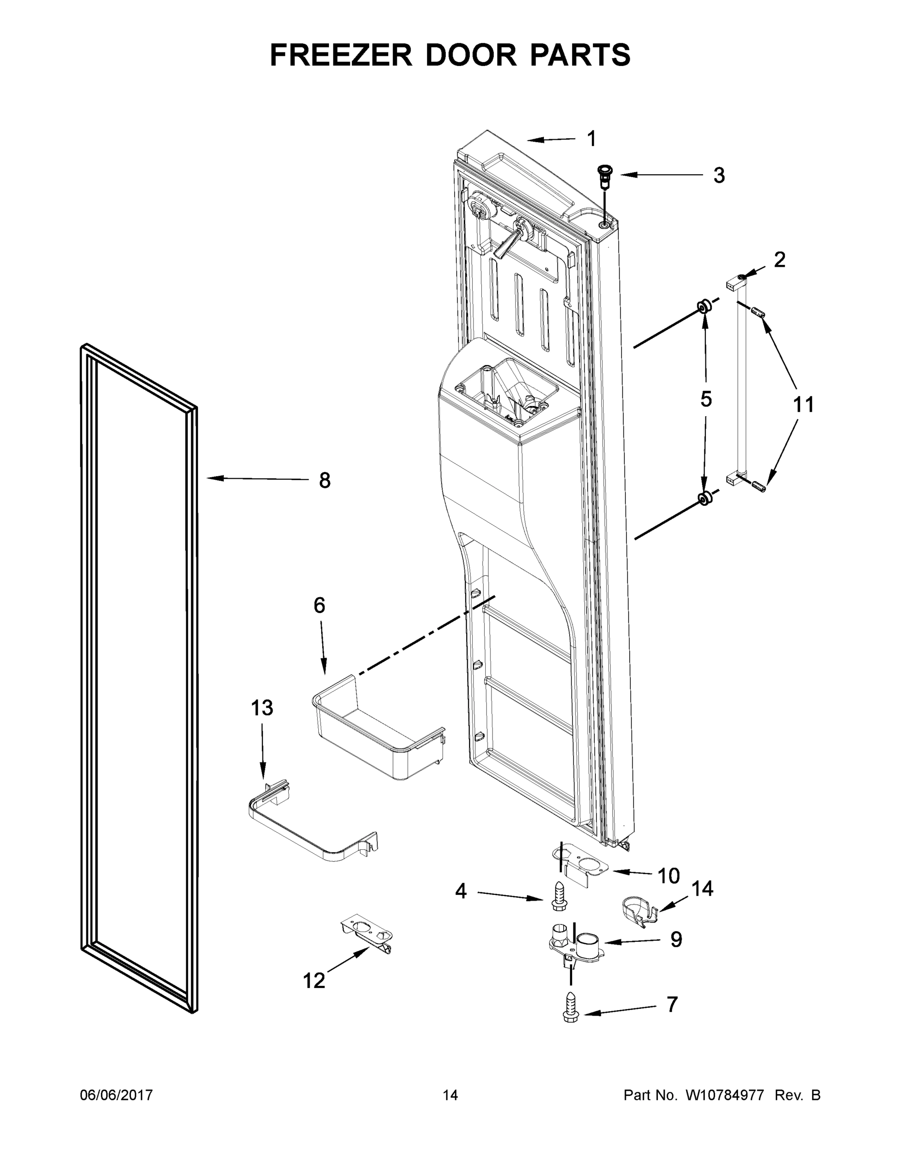 08 - FREEZER DOOR PARTS