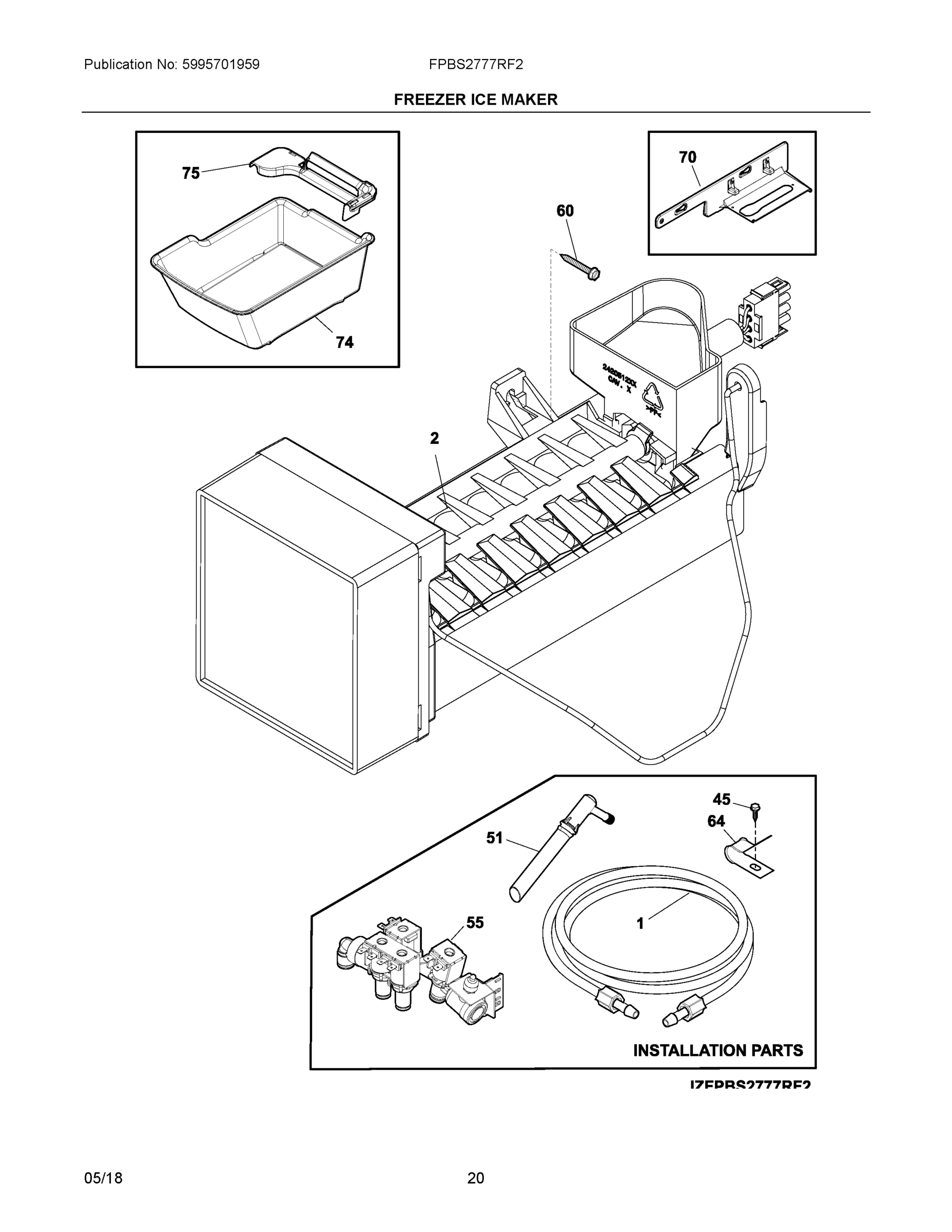 10 - FREEZER ICE MAKER