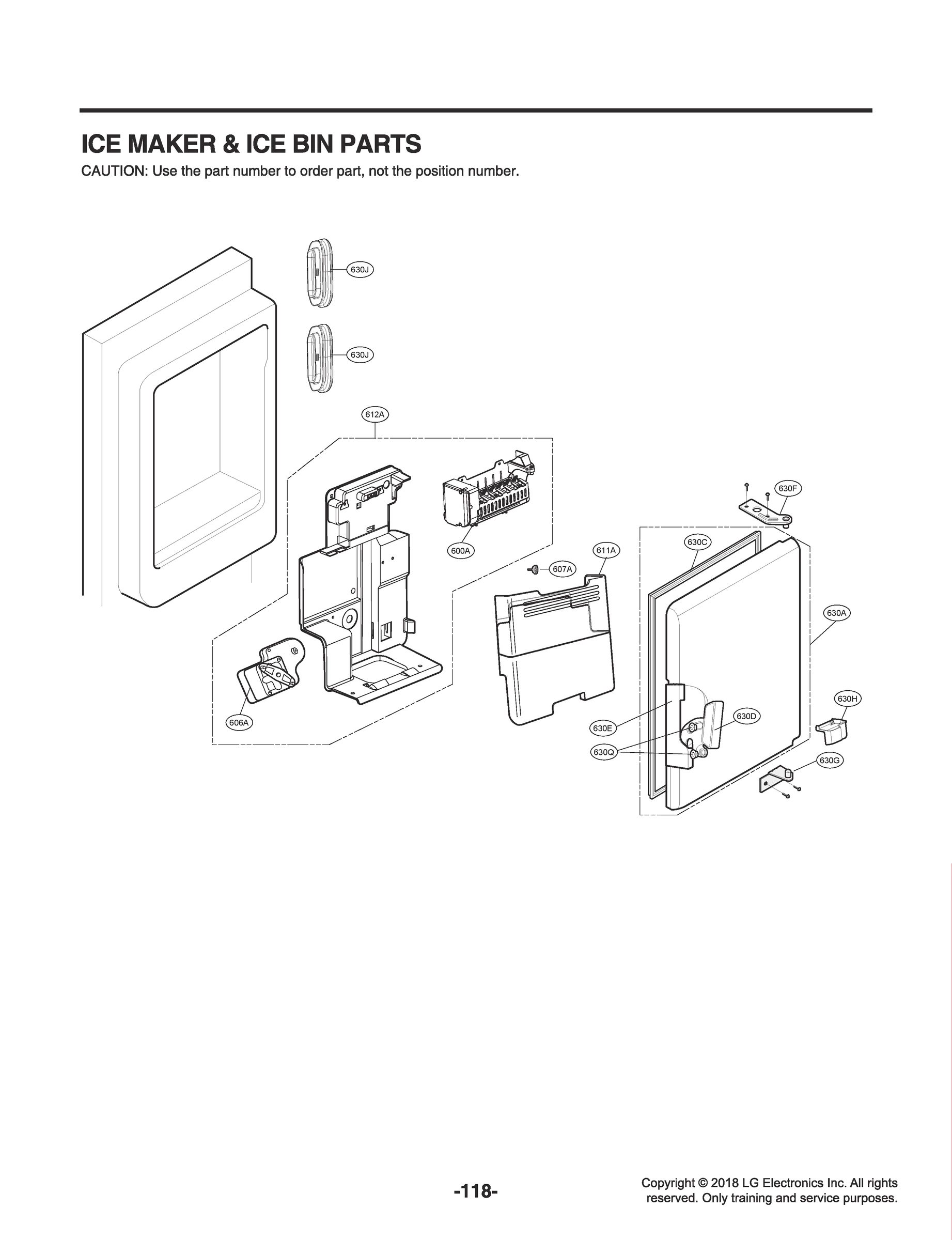 ICE MAKER & ICE BIN PARTS