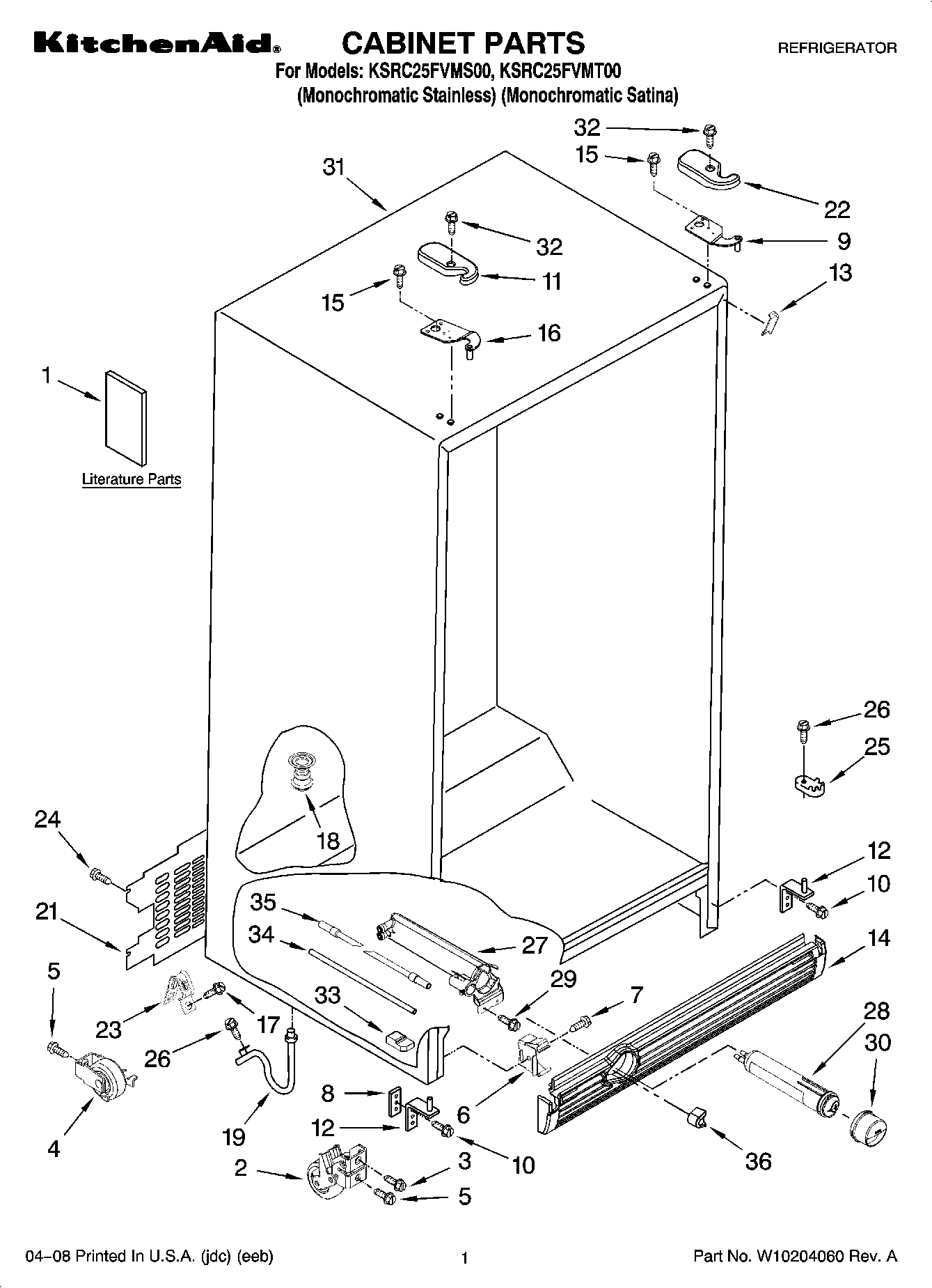 01 - CABINET PARTS