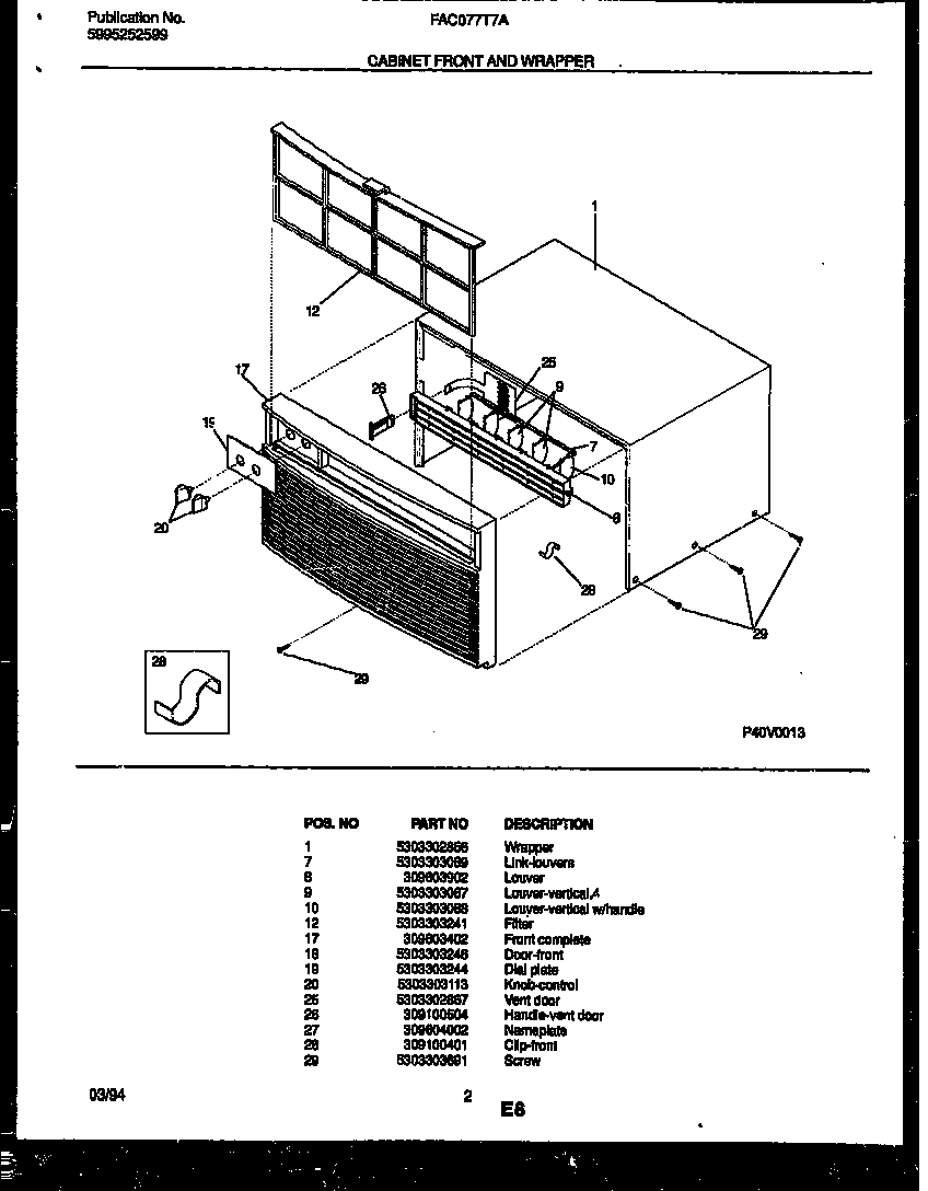 02 - CABINET FRONT AND WRAPPER