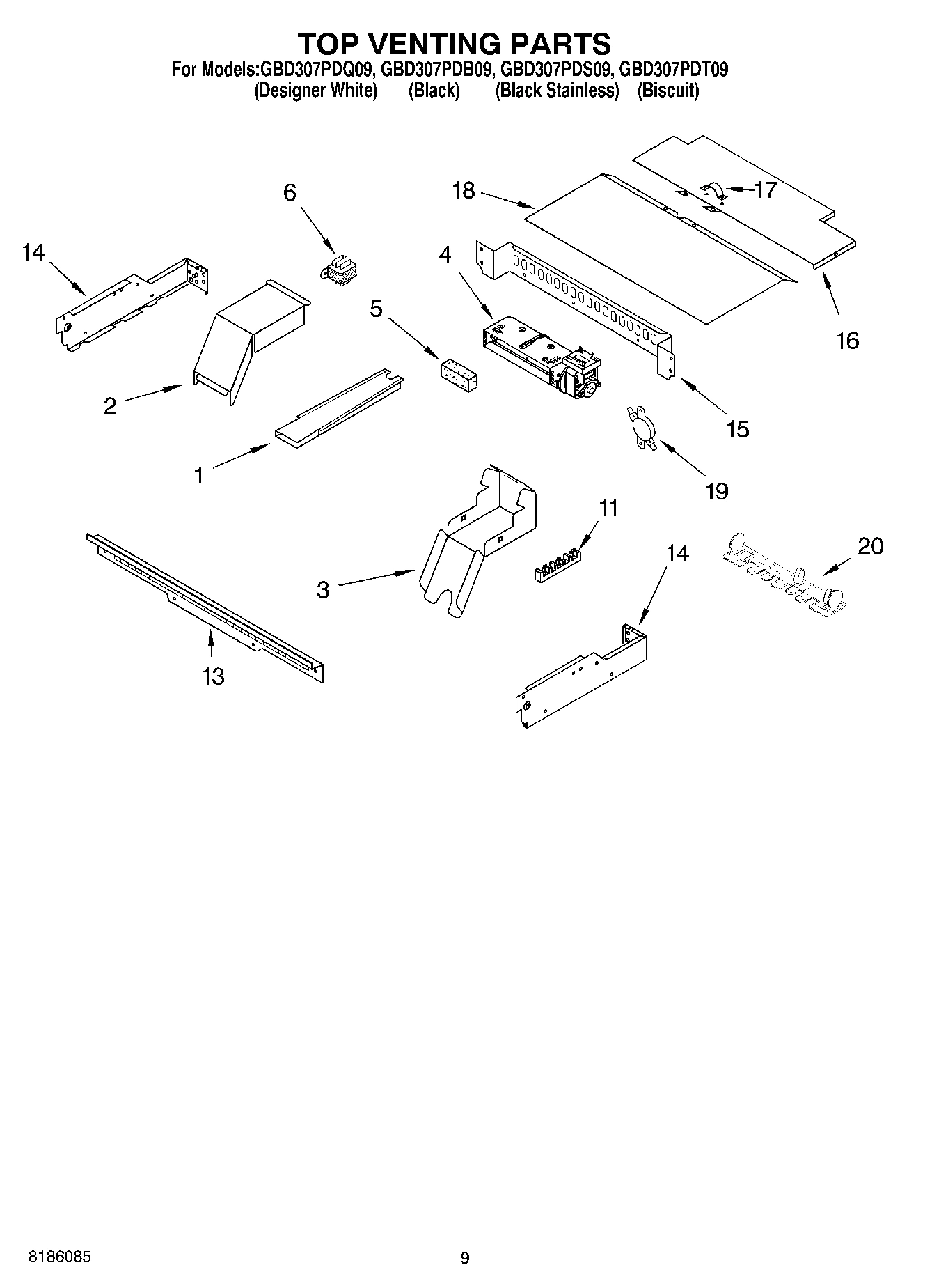 07 - TOP VENTING PARTS, OPTIONAL PARTS