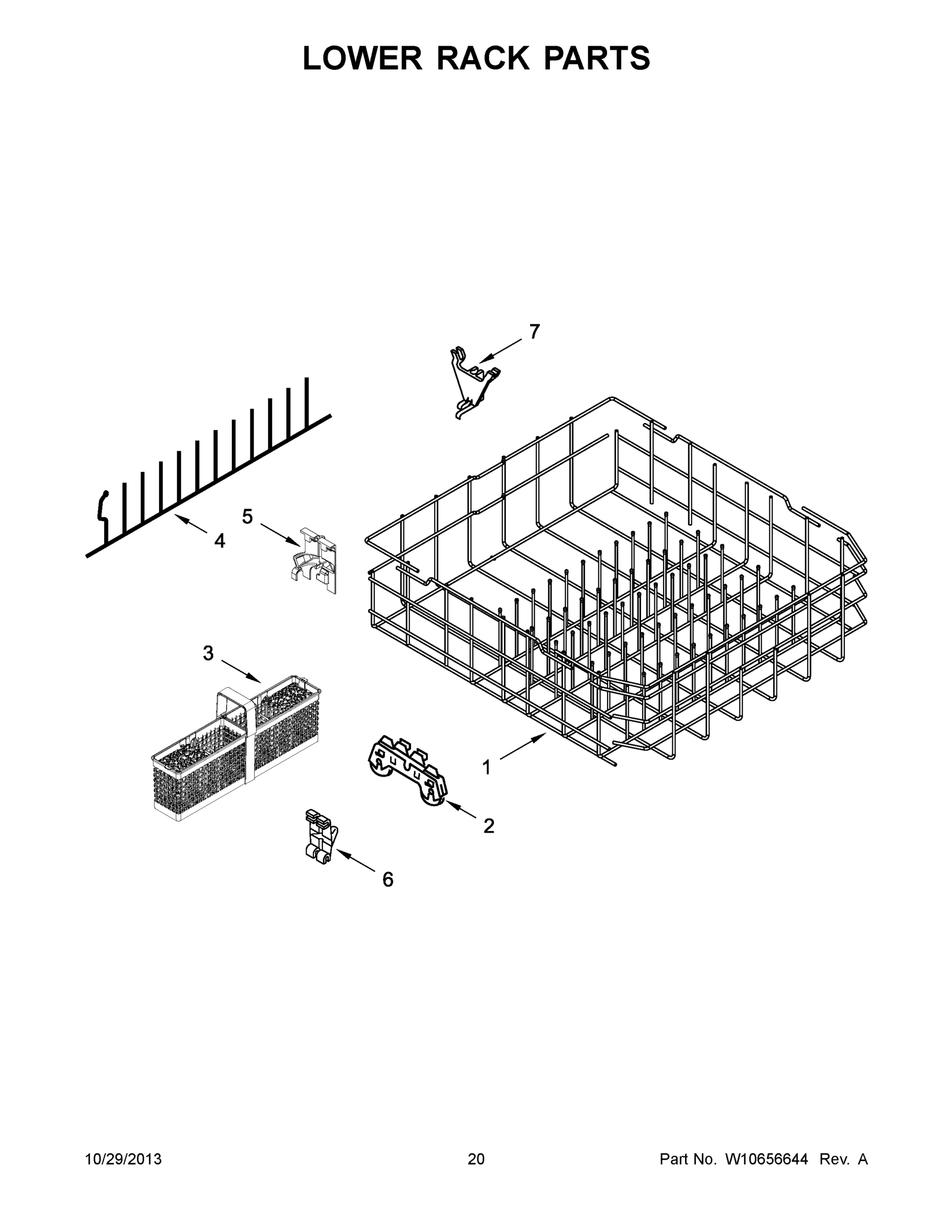 11 - LOWER RACK PARTS