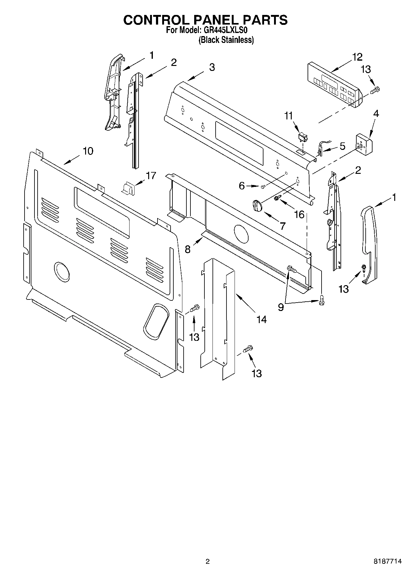 02 - CONTROL PANEL PARTS