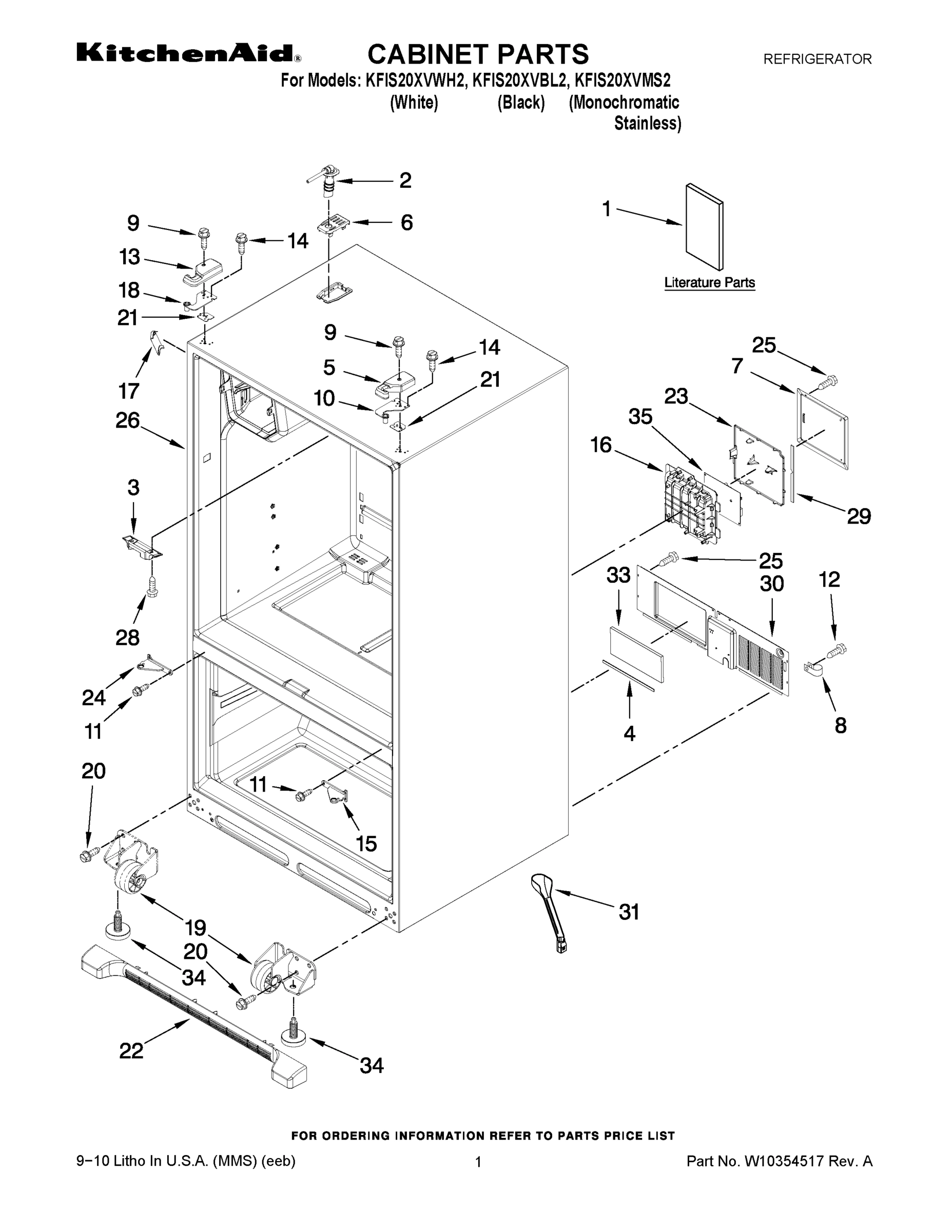 01 - CABINET PARTS