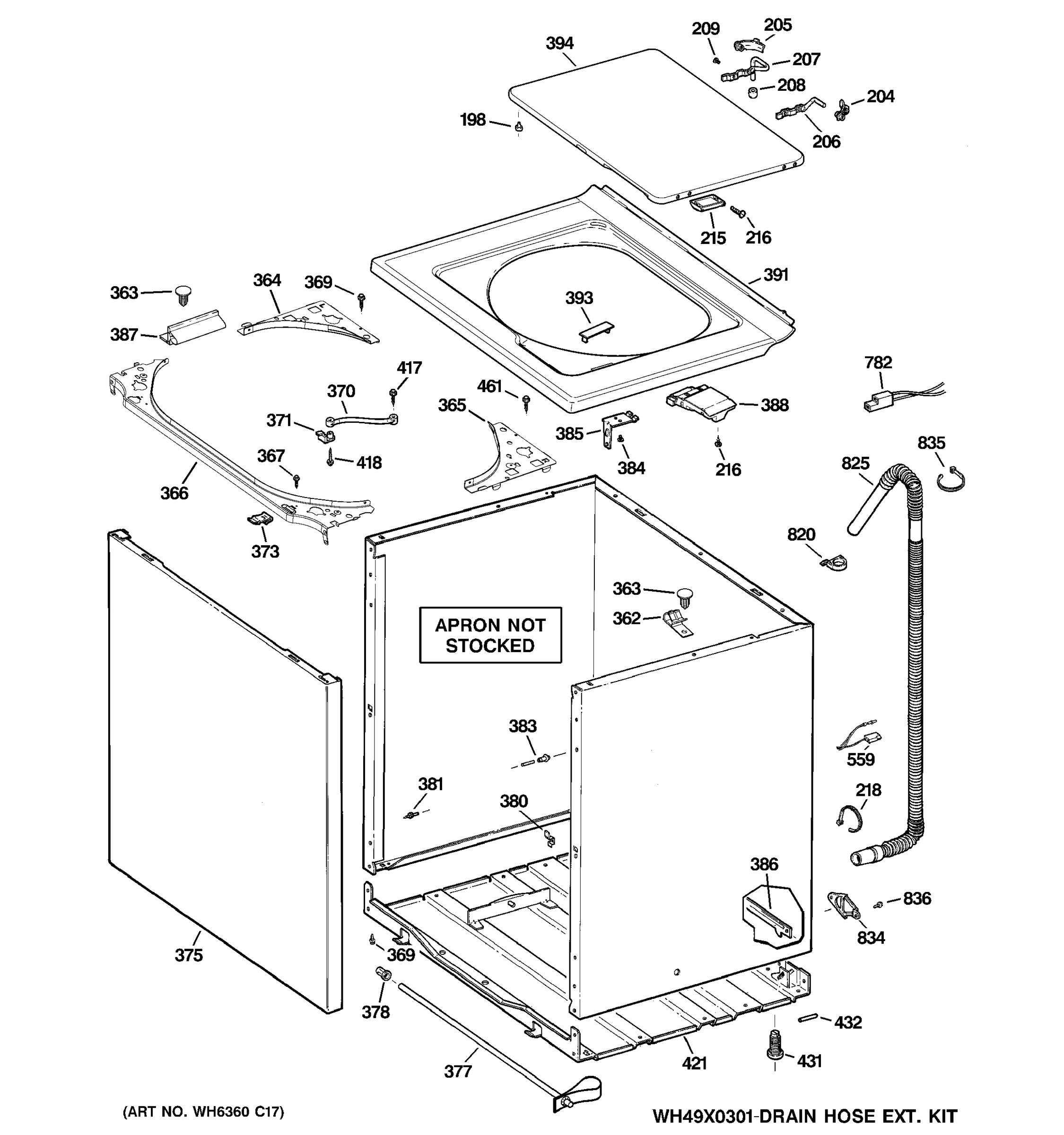 CABINET, COVER & TOP PANEL