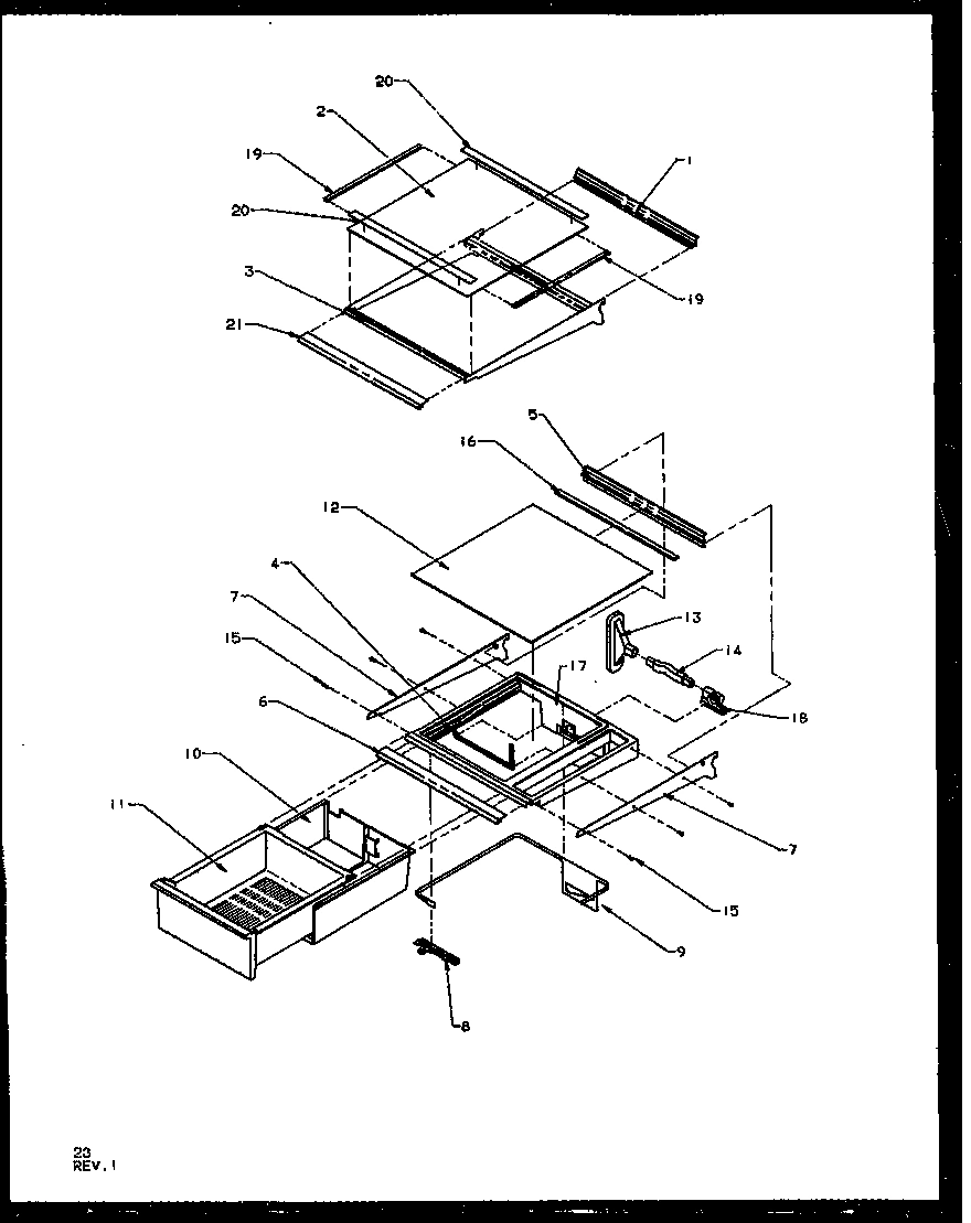 16 - REF SHELVING AND DRAWERS
