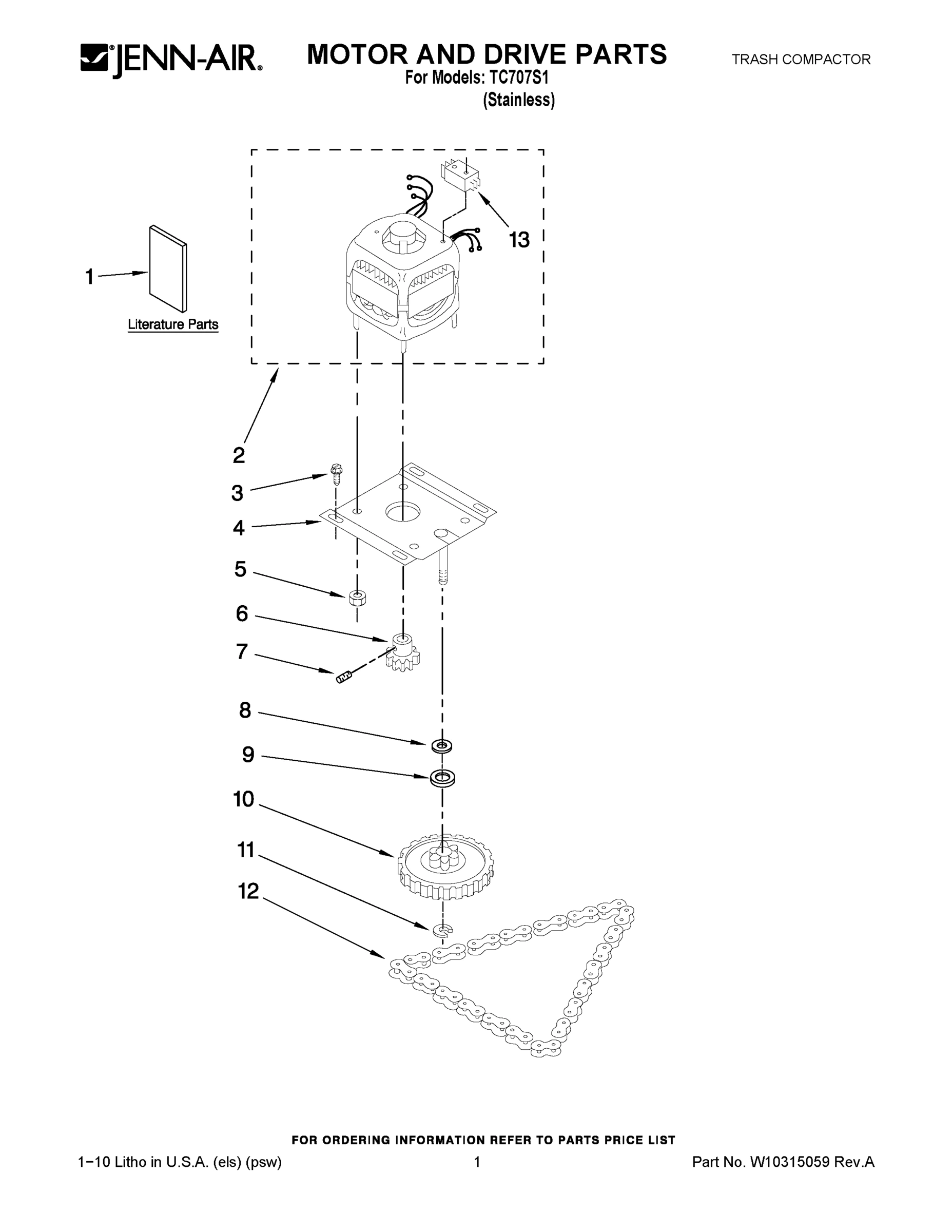 01 - MOTOR AND DRIVE PARTS