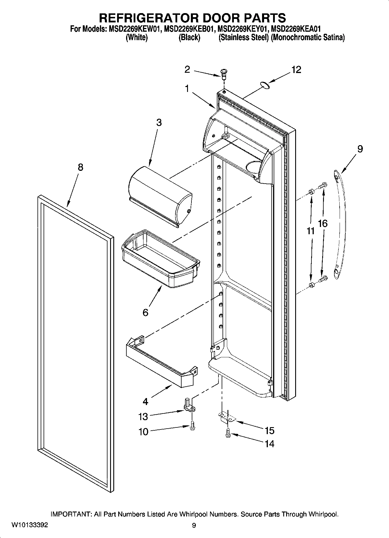 06 - REFRIGERATOR DOOR PARTS