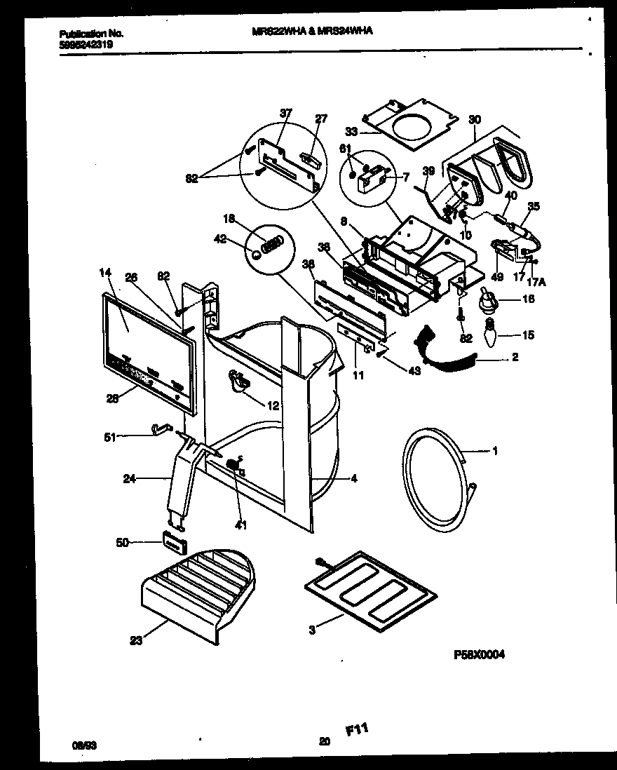 11 - ICE DOOR, DISPENSER AND WATER TANKS