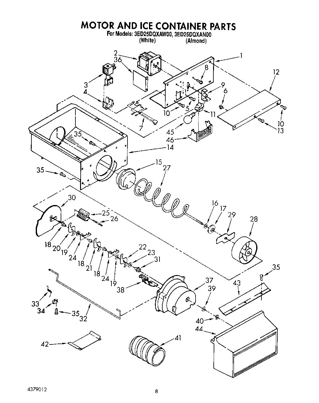 05 - MOTOR AND ICE CONTAINER