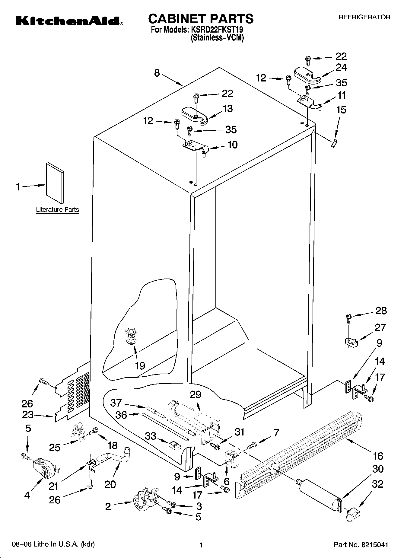 01 - CABINET PARTS