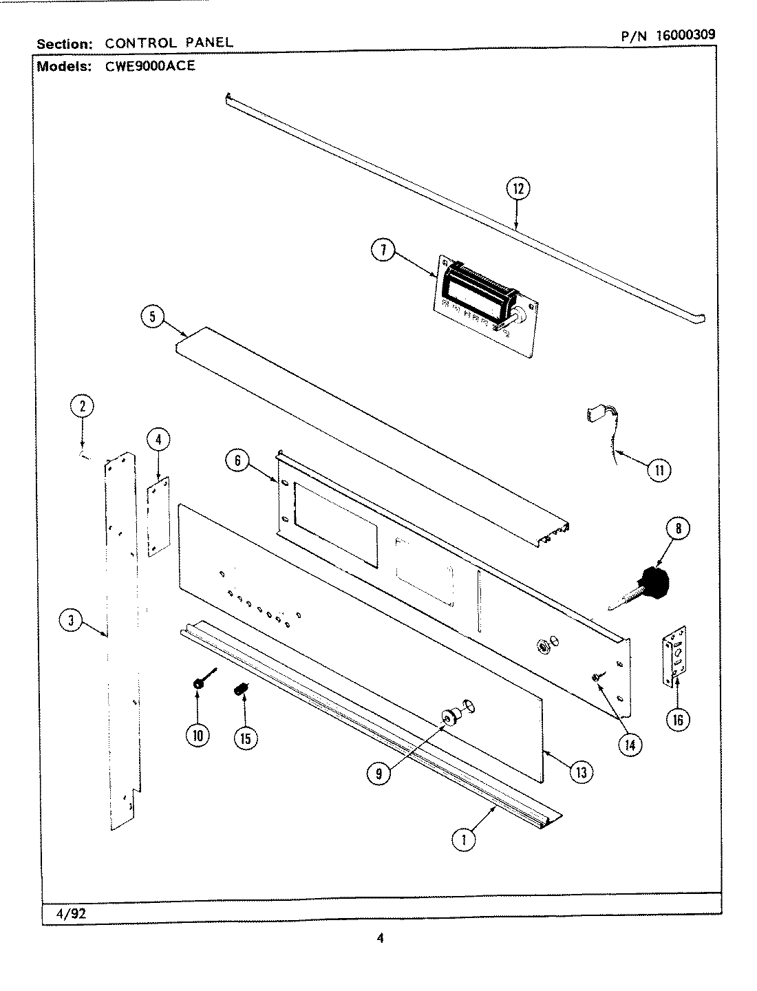 02 - CONTROL PANEL (CWE9000ACE)