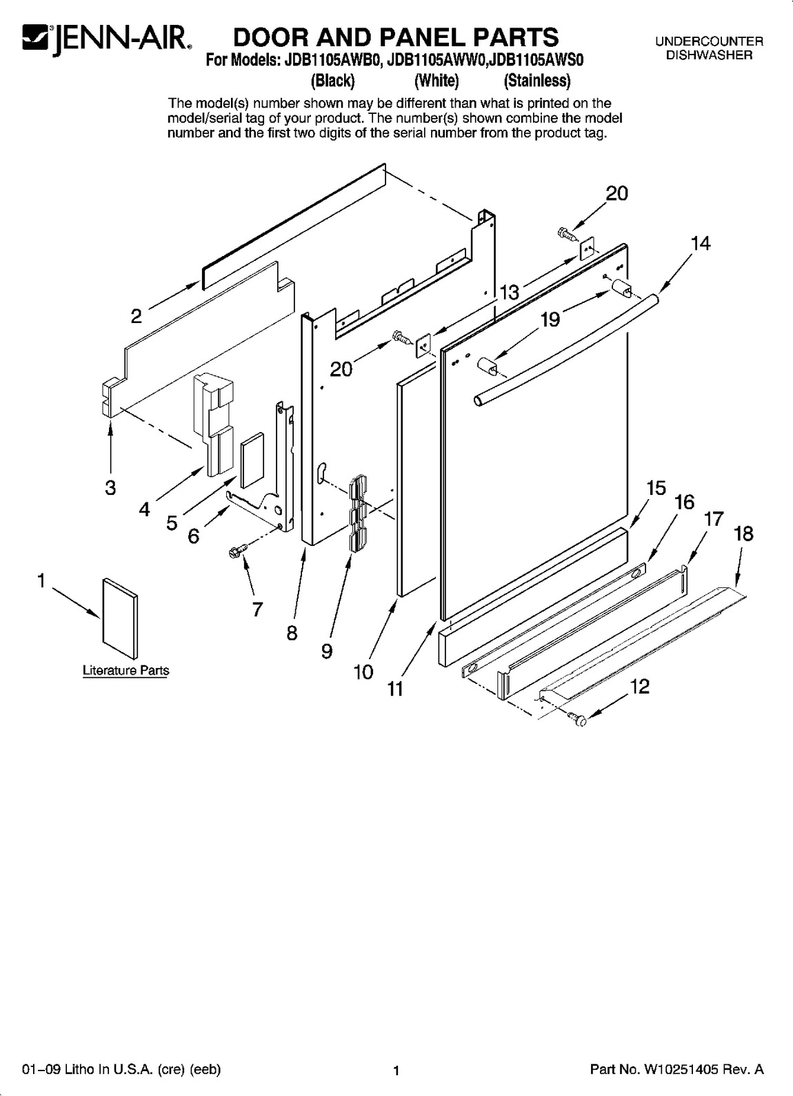 01 - DOOR AND PANEL PARTS