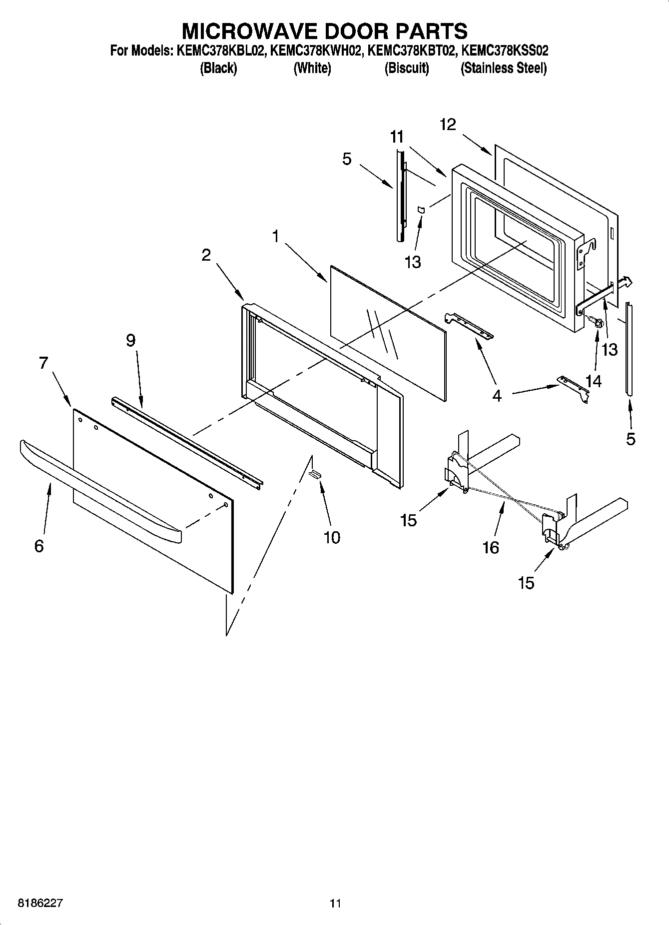 09 - MICROWAVE DOOR PARTS, OPTIONAL PARTS
