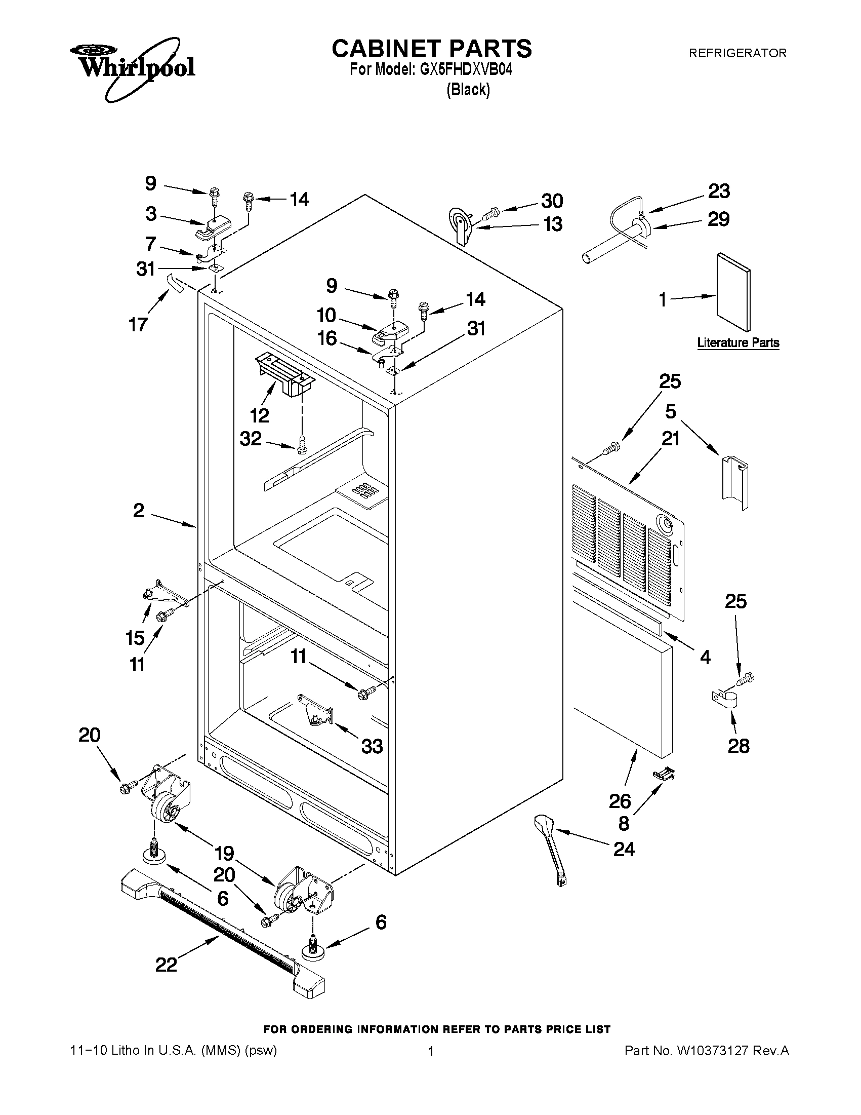 01 - CABINET PARTS