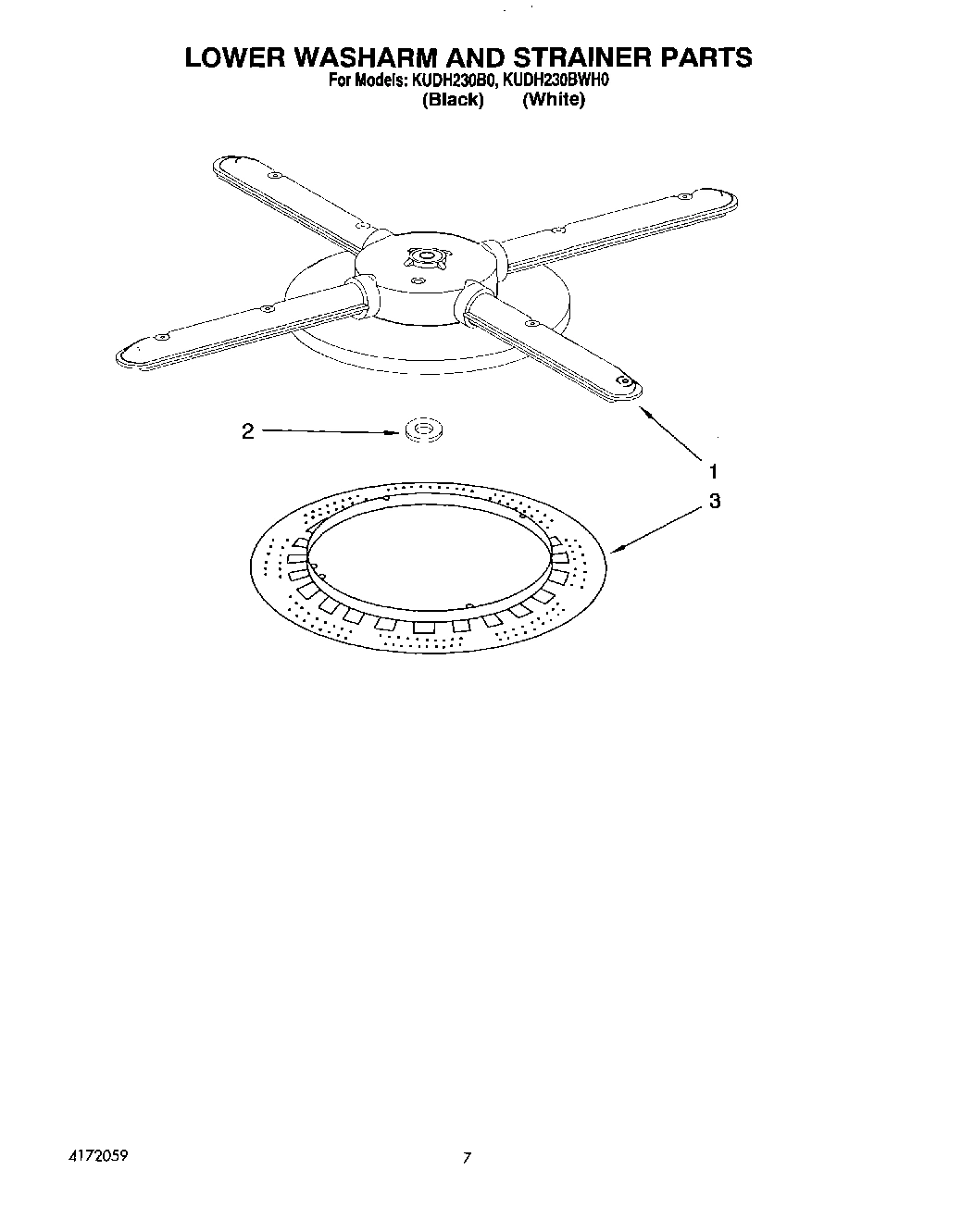 05 - LOWER WASHARM AND STRAINER