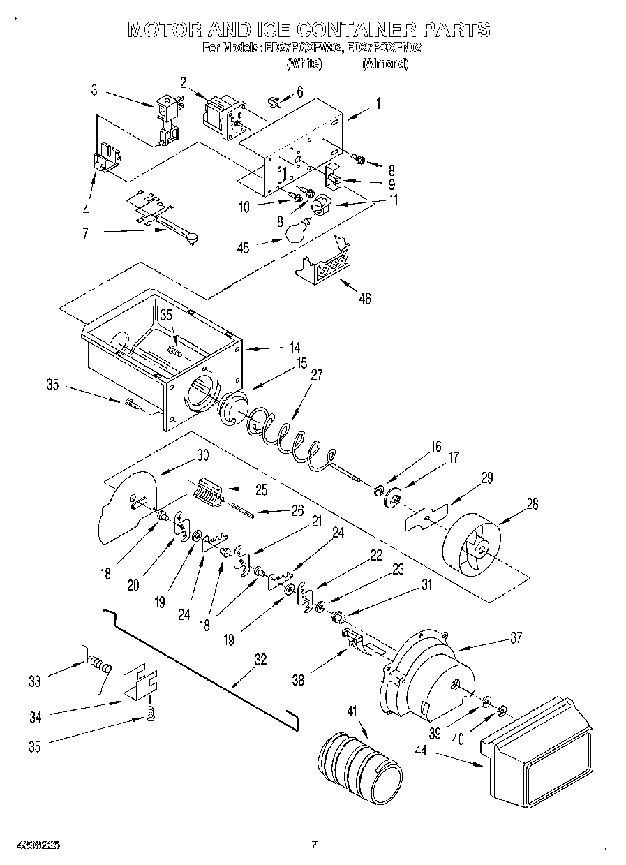 05 - MOTOR AND ICE CONTAINER
