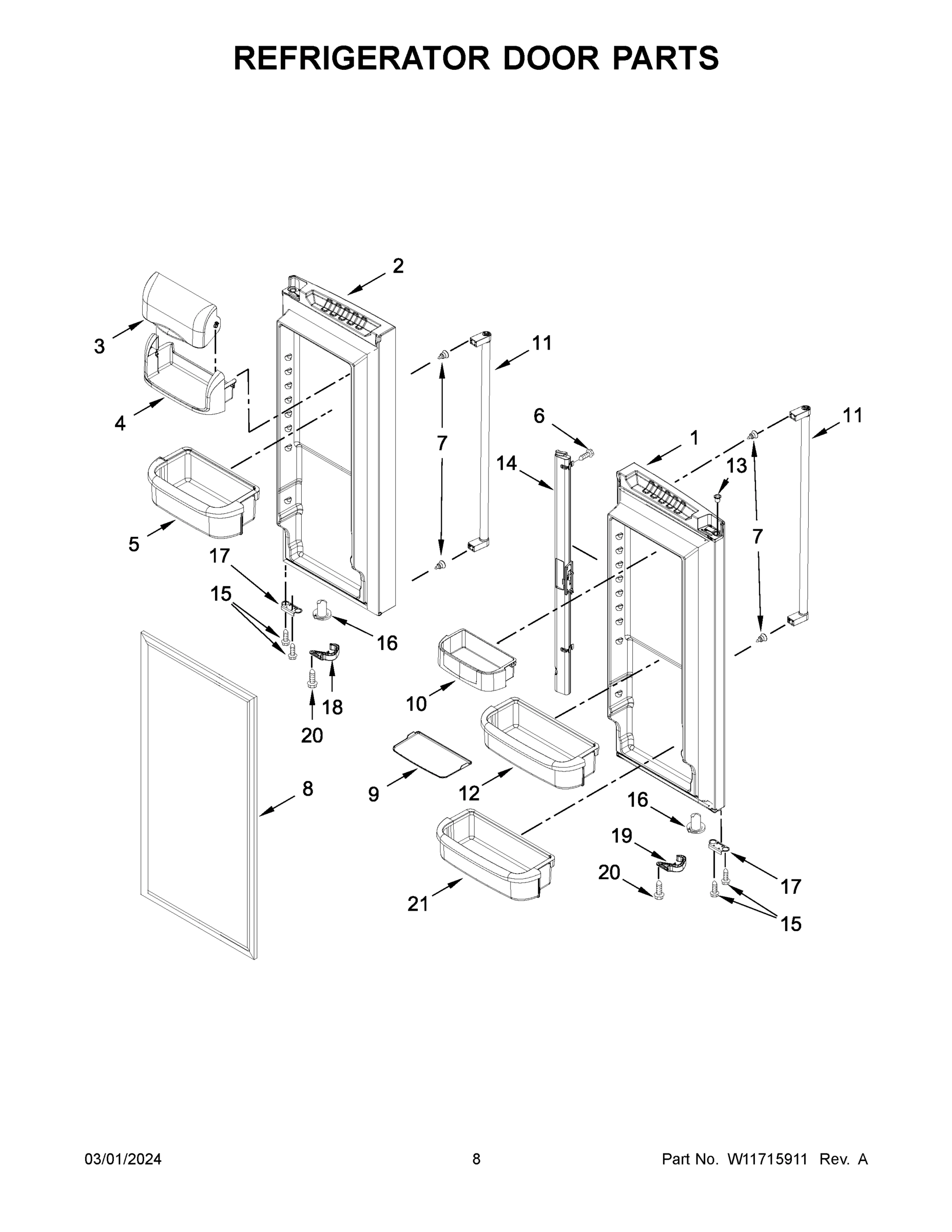 05 - REFRIGERATOR DOOR PARTS