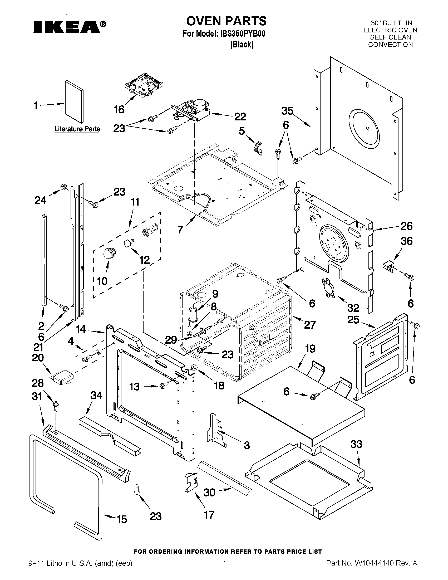 01 - OVEN PARTS