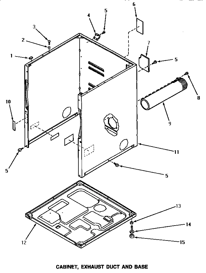 02 - CABINET, EXHAUST DUCT & BASE