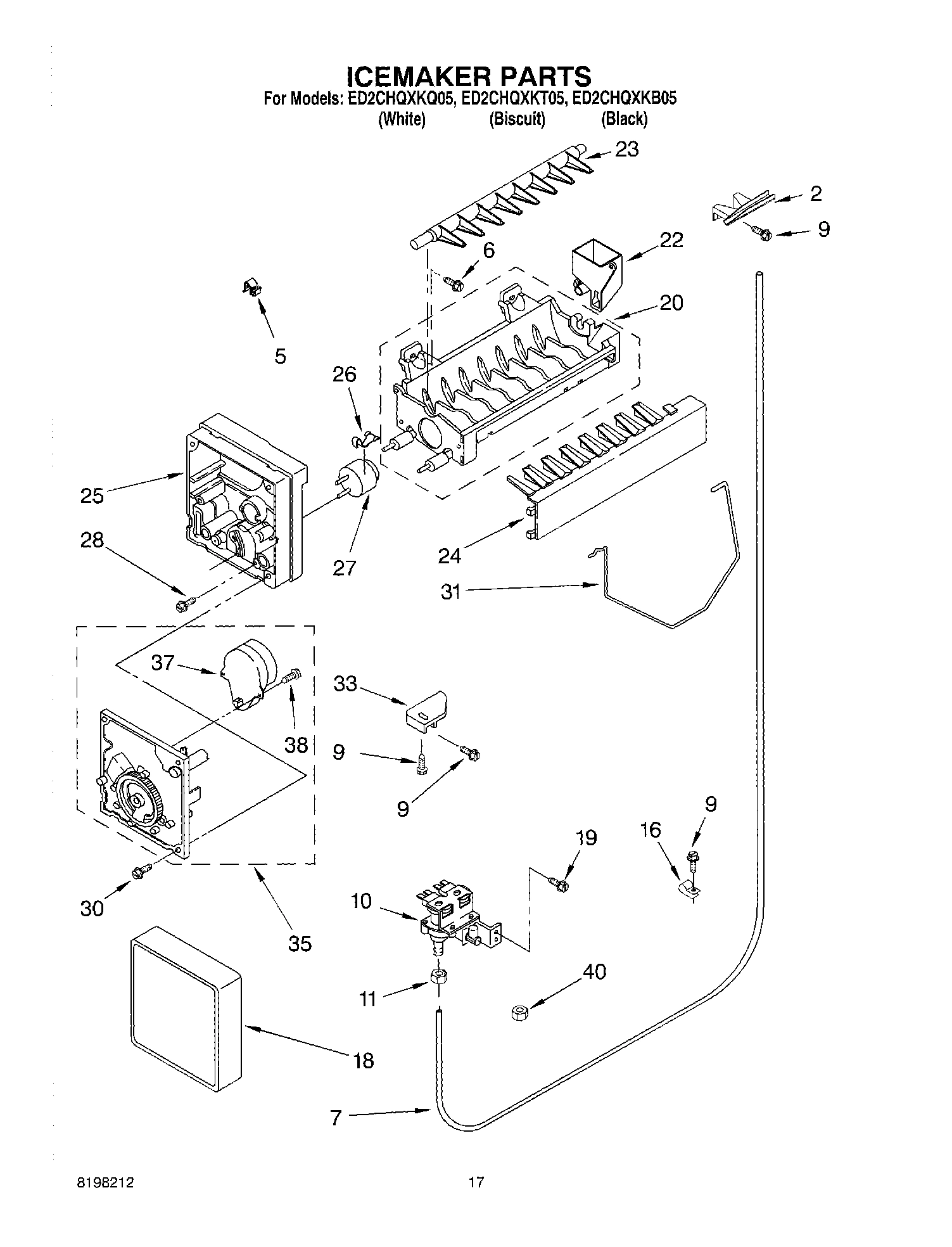 11 - ICEMAKER PARTS