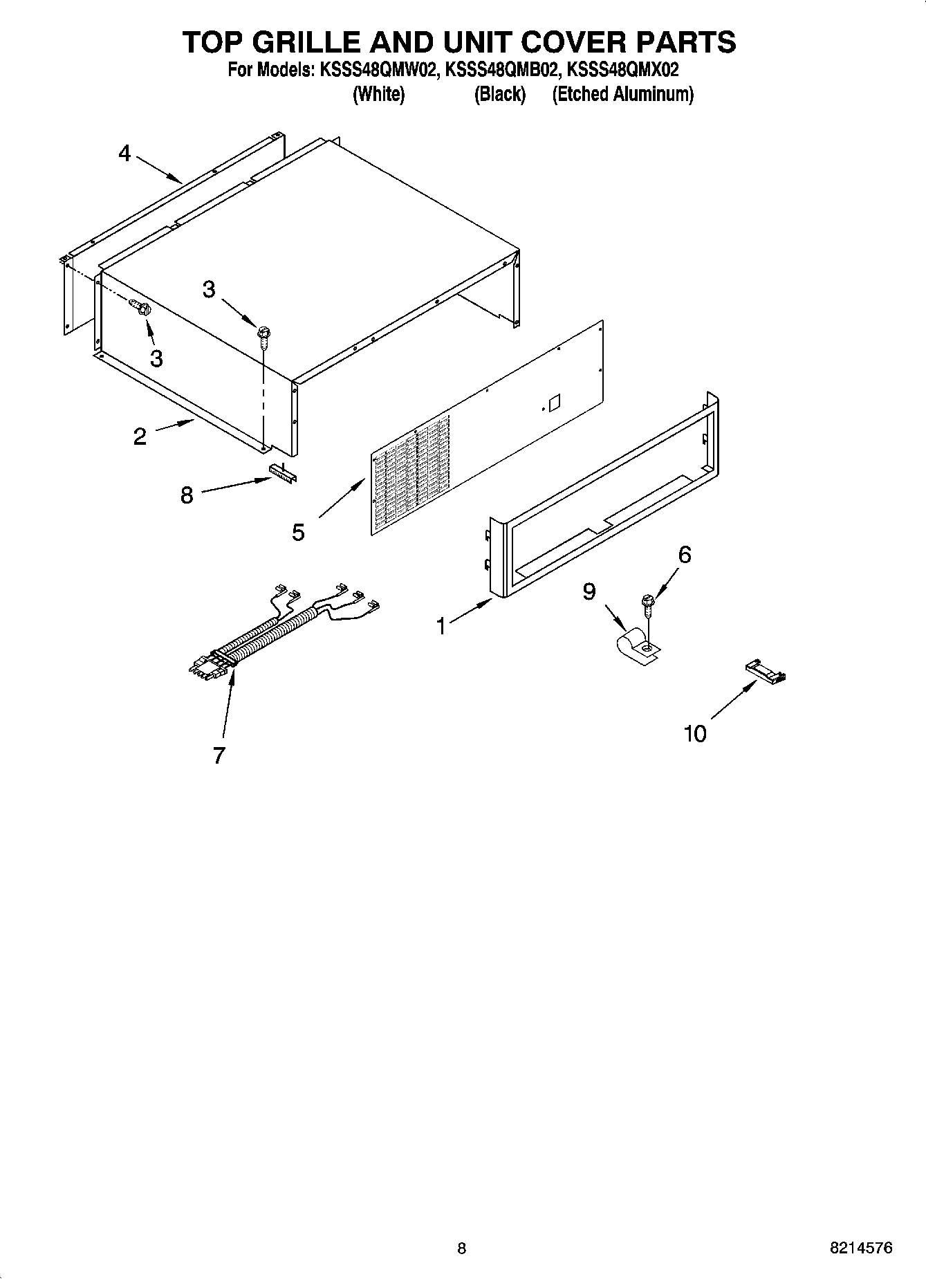 06 - TOP GRILLE AND UNIT COVER PARTS