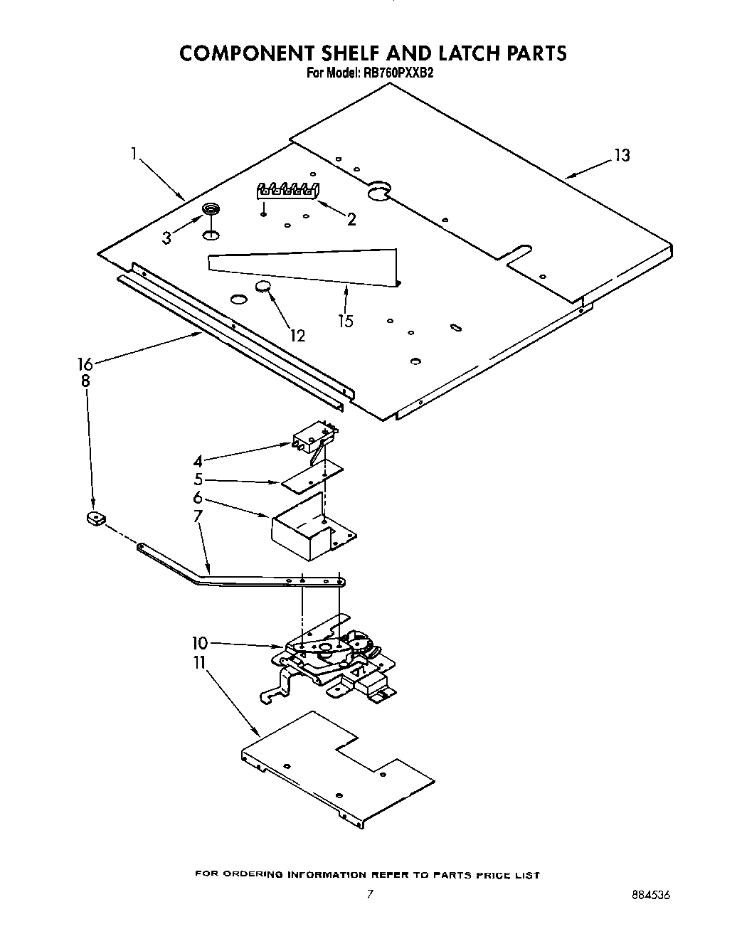 06 - COMPONENT SHELF AND LATCH