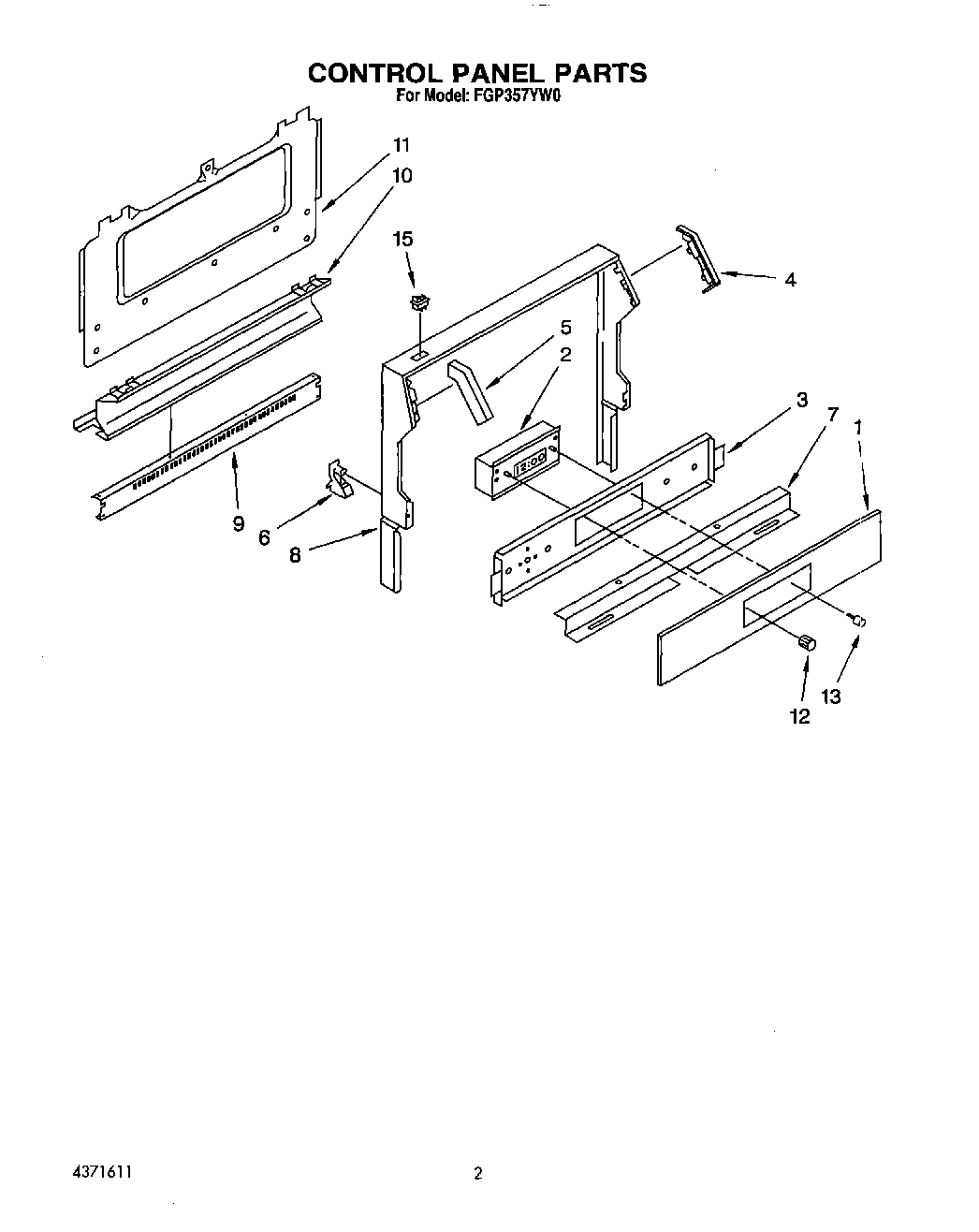 02 - CONTROL PANEL, LIT/OPTIONAL