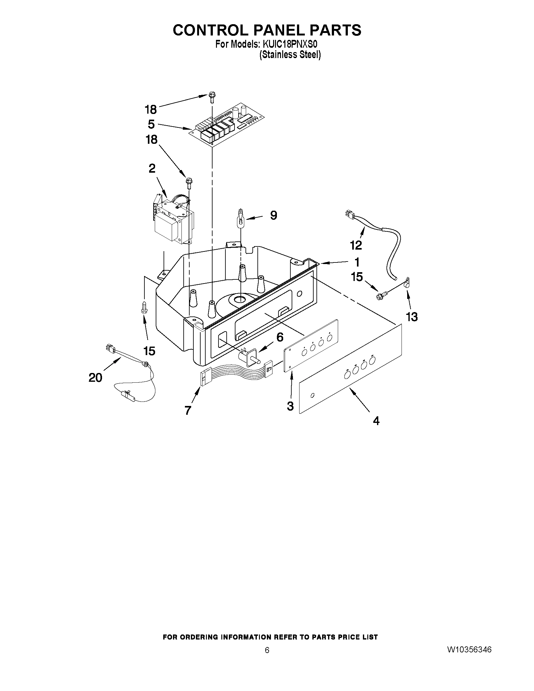 04 - CONTROL PANEL PARTS