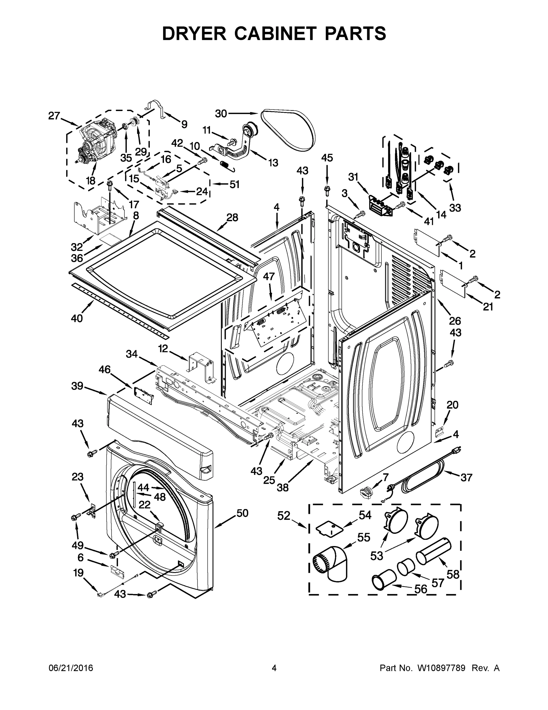 03 - DRYER CABINET PARTS